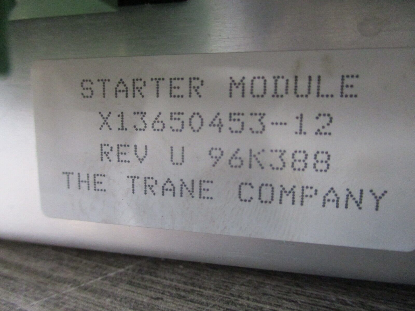 Trane Starter Module X13650453-12 Rev. U Used