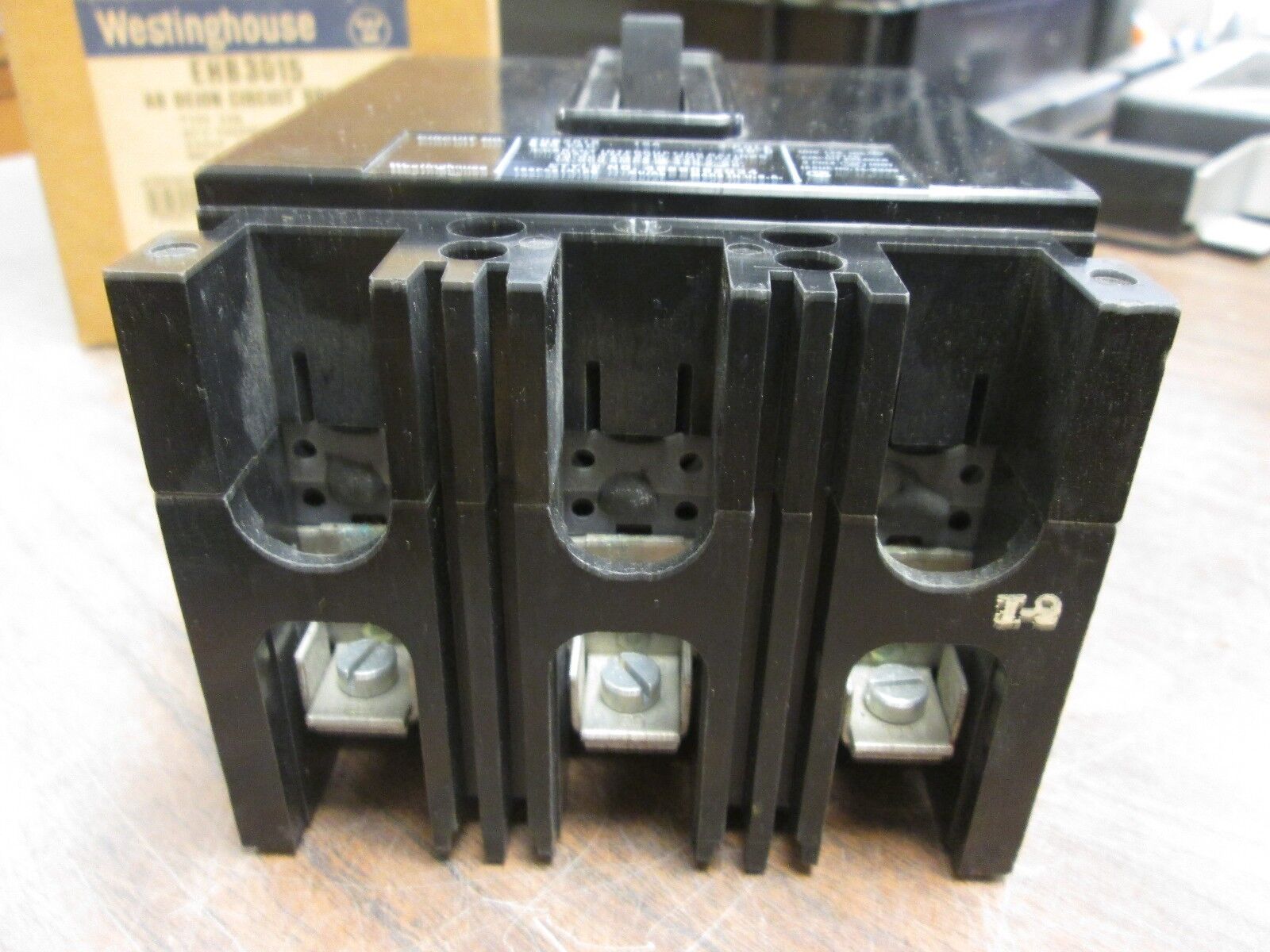 Westinghouse AB DeIon Circuit Breaker EHB3015 15A 480V 3P New Surplus