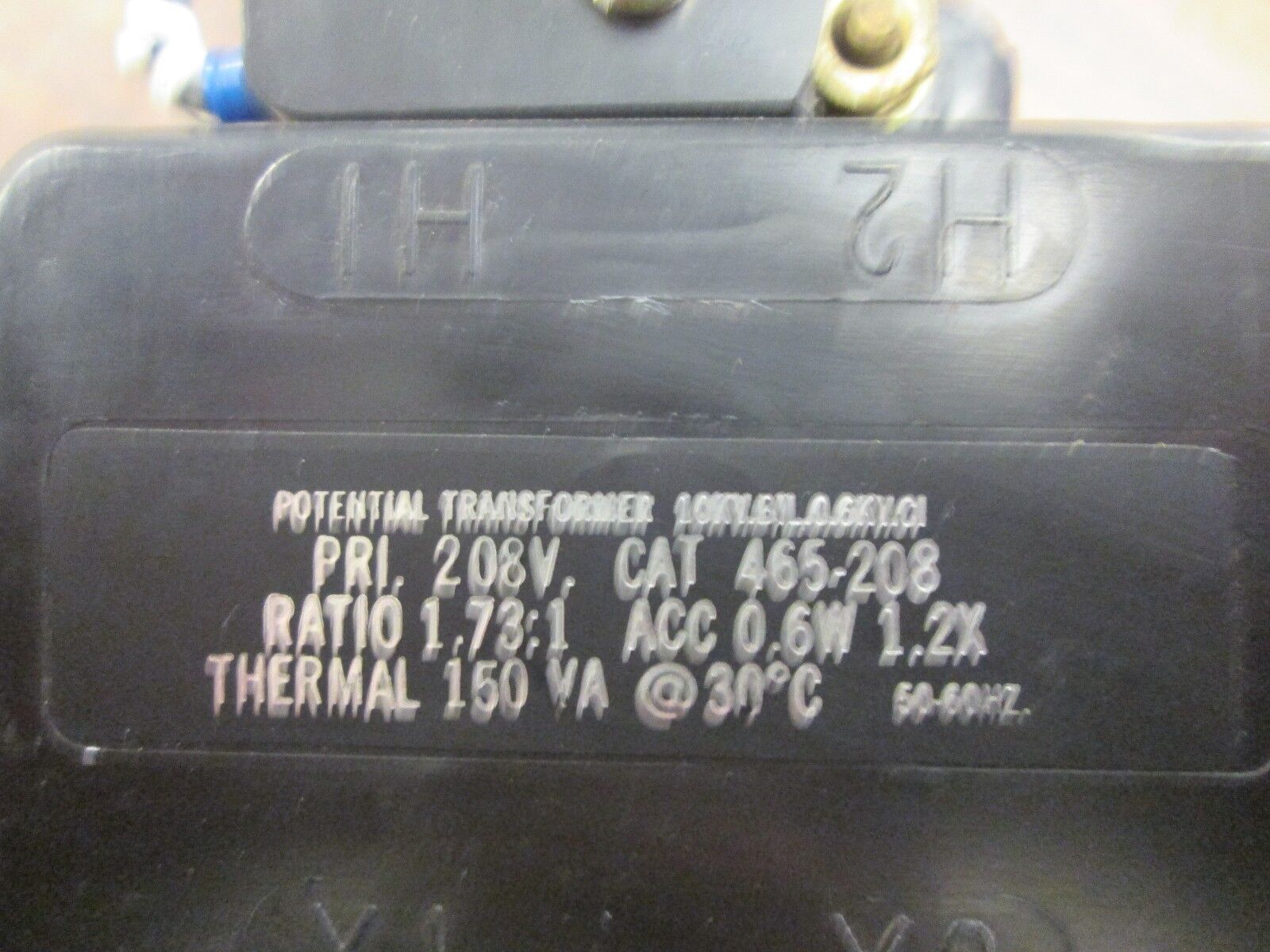 Instrument Transformers Potential Transformer 465-208 Ratio 1.73:1 Used