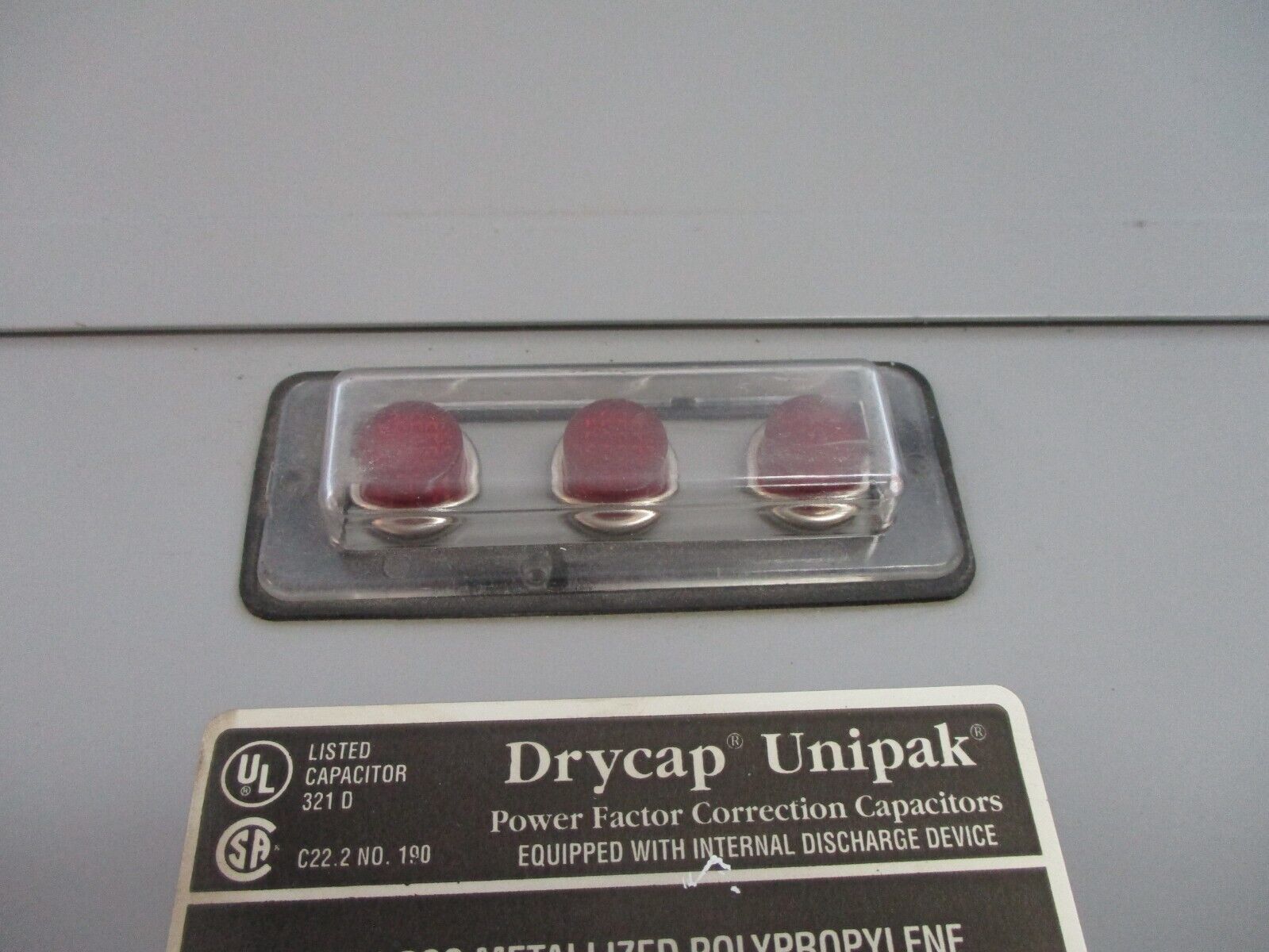 Commonwealth Sprague Drycap Unipak Capacitor 5043PMUDF 50kVAR 480V 60Hz 3Ph Used