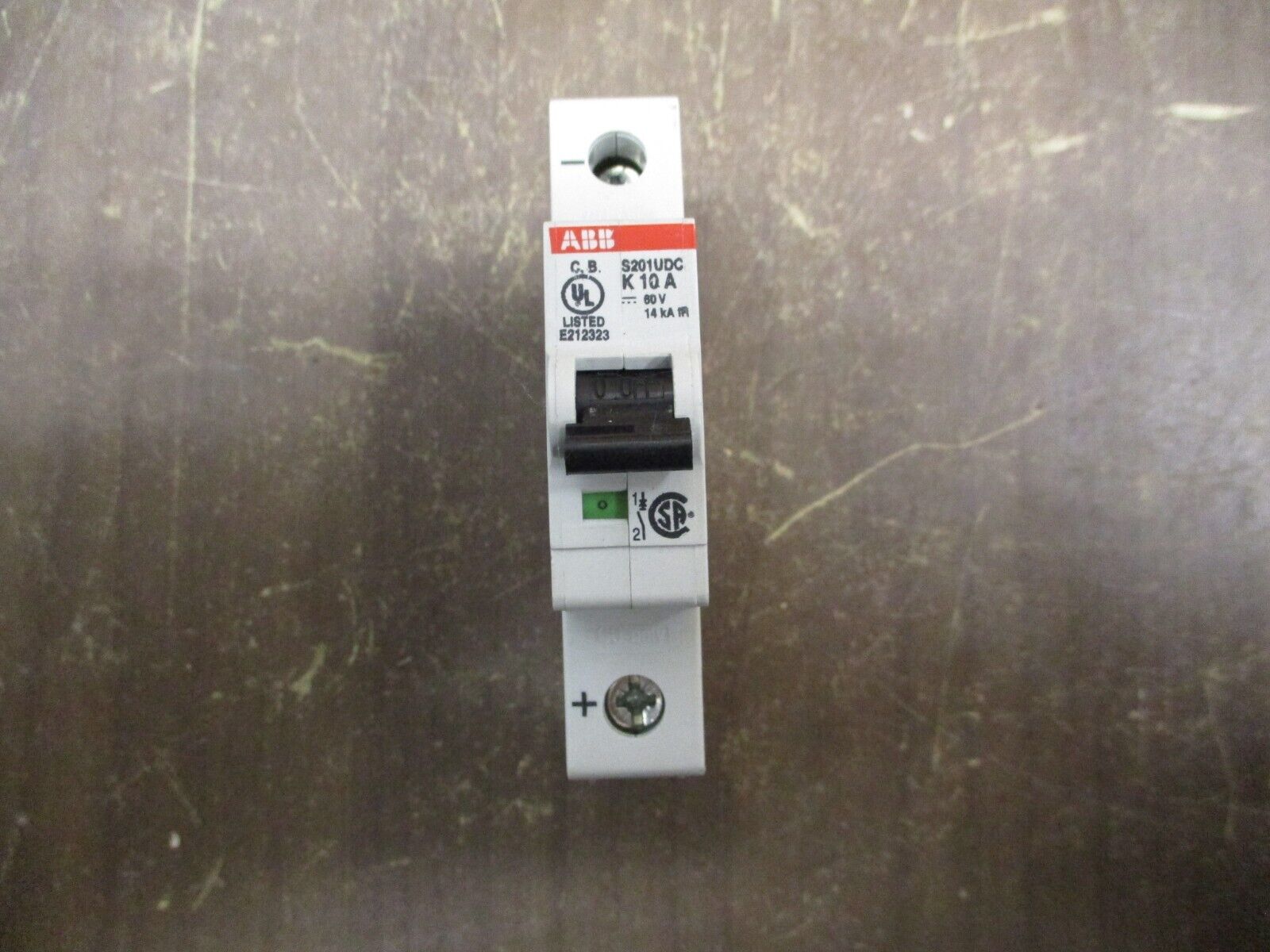 ABB Circuit Breaker S201UDC K 10 A 10A 60VDC 1P Used