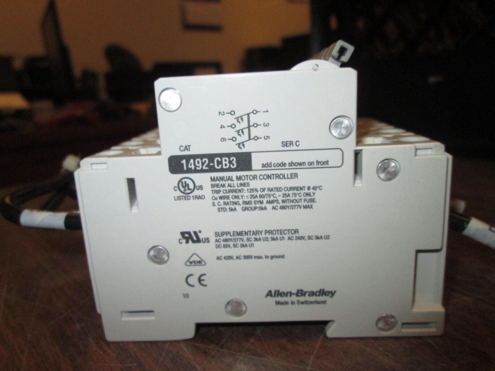 Allen-Bradley Circuit Breaker 1492-CB3-H400 4P 40A Used