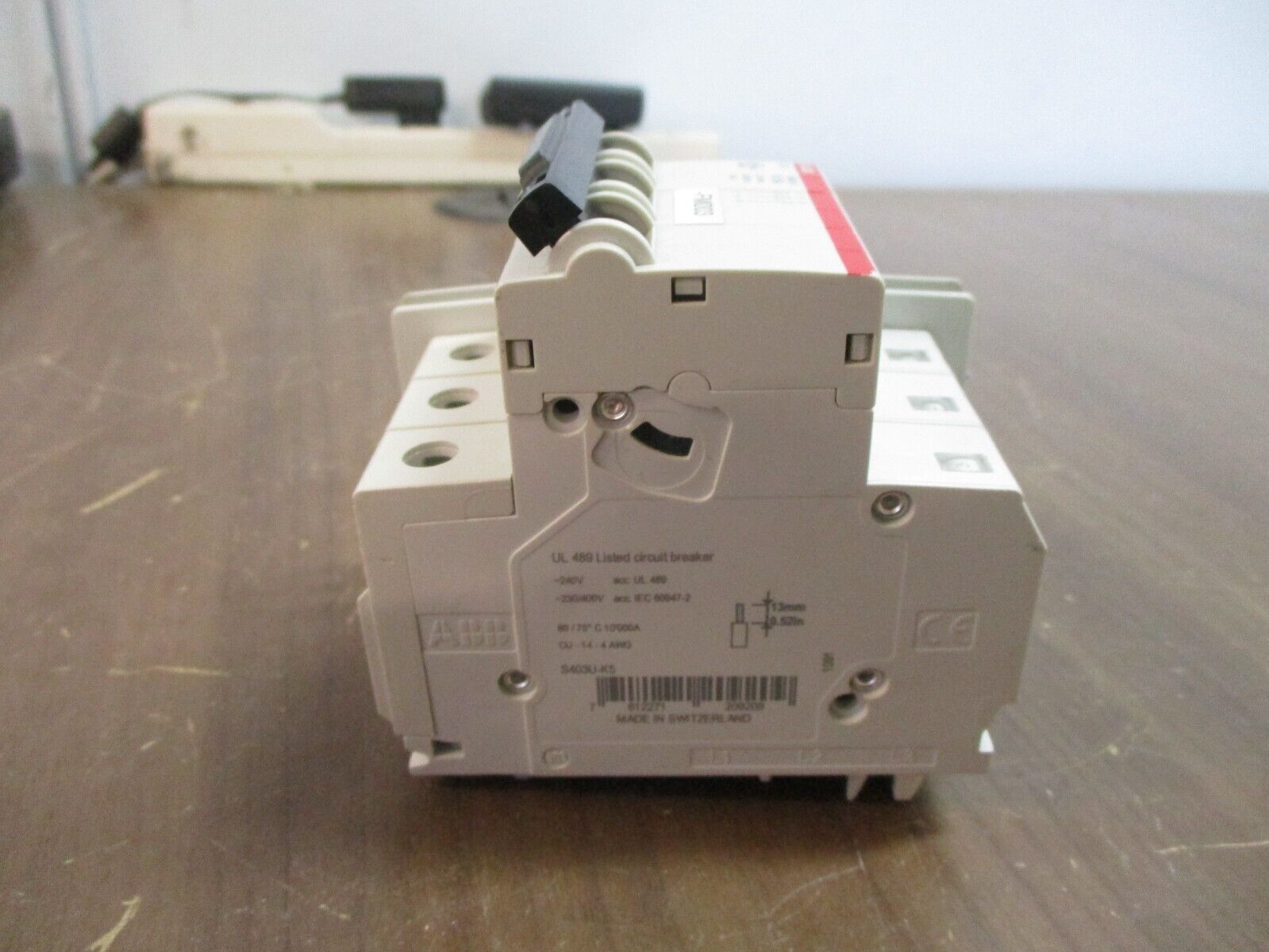 ABB Circuit Breaker S403 U K5A 5A 240VAC 3P w/ Aux Used