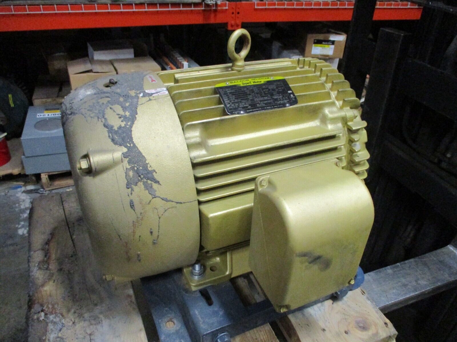 Baldor Super-E AC Motor EM4114T 50HP 3600RPM 230/460V 3Ph 60Hz TEFC New Surplus