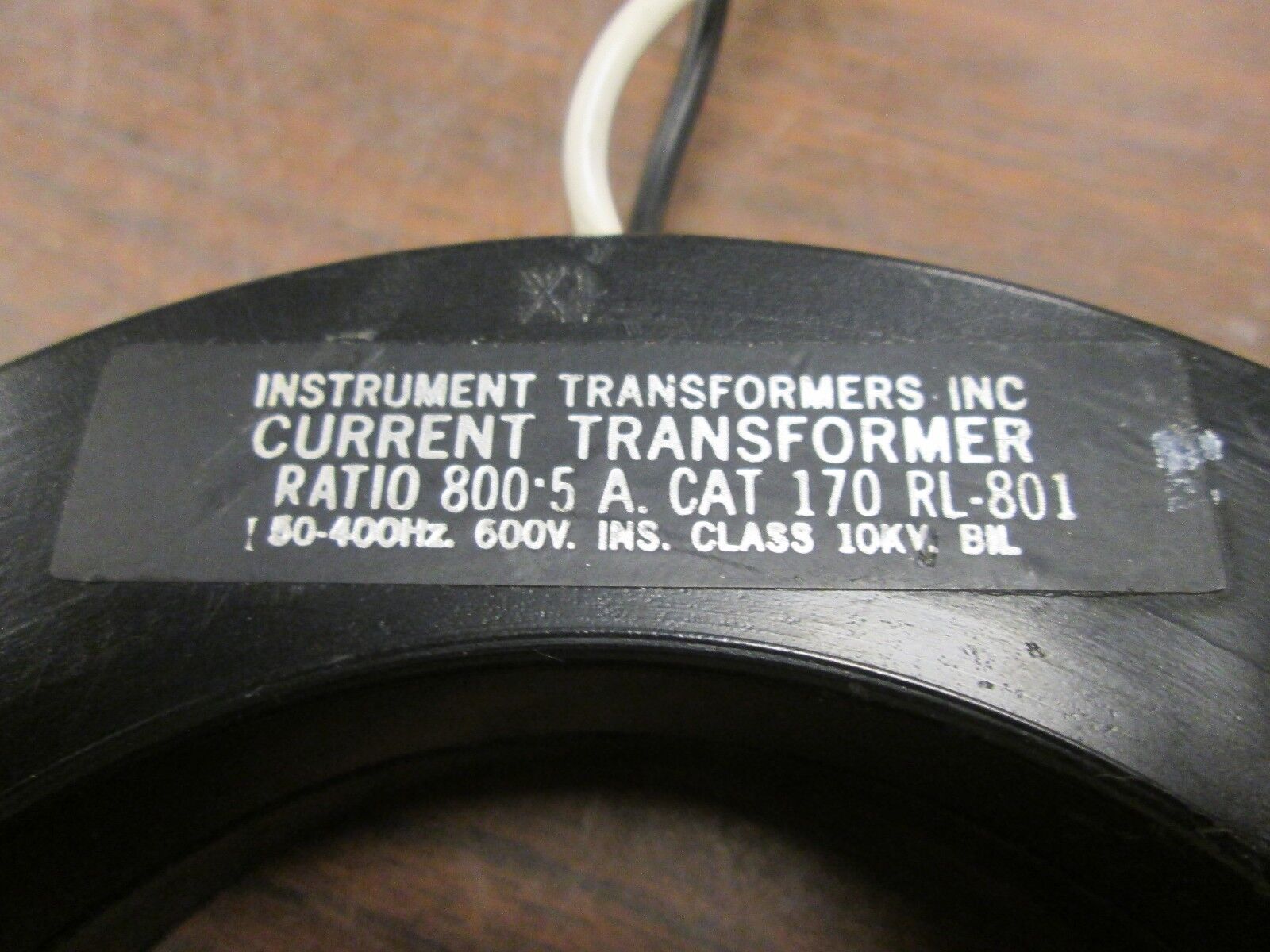 Instrument Transformers Current Transformer 170 RL-801 Ratio 800:5A 600V Used