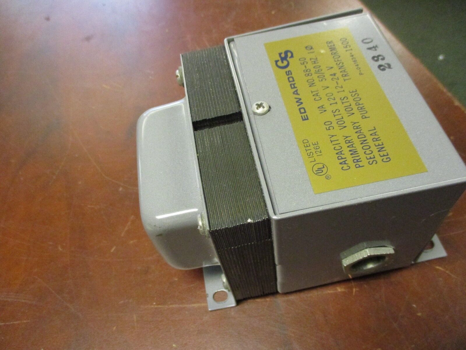 Edwards Transformer 88-50 50VA Pri: 120V Sec: 12-24V 50/60Hz 1Ph Used