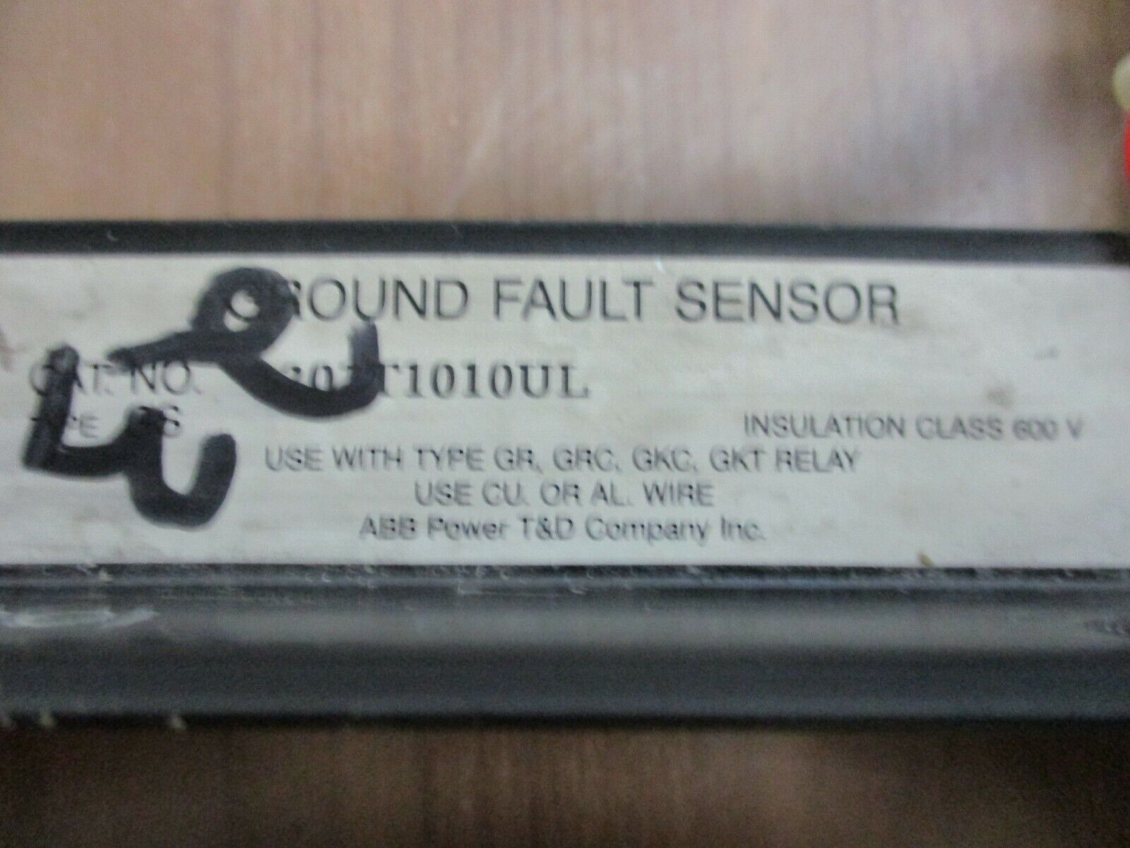 ABB Type GS Ground Fault Sensor 302T1010UL 600V Use w/GR,GRC,GKC,GKT Relay Used