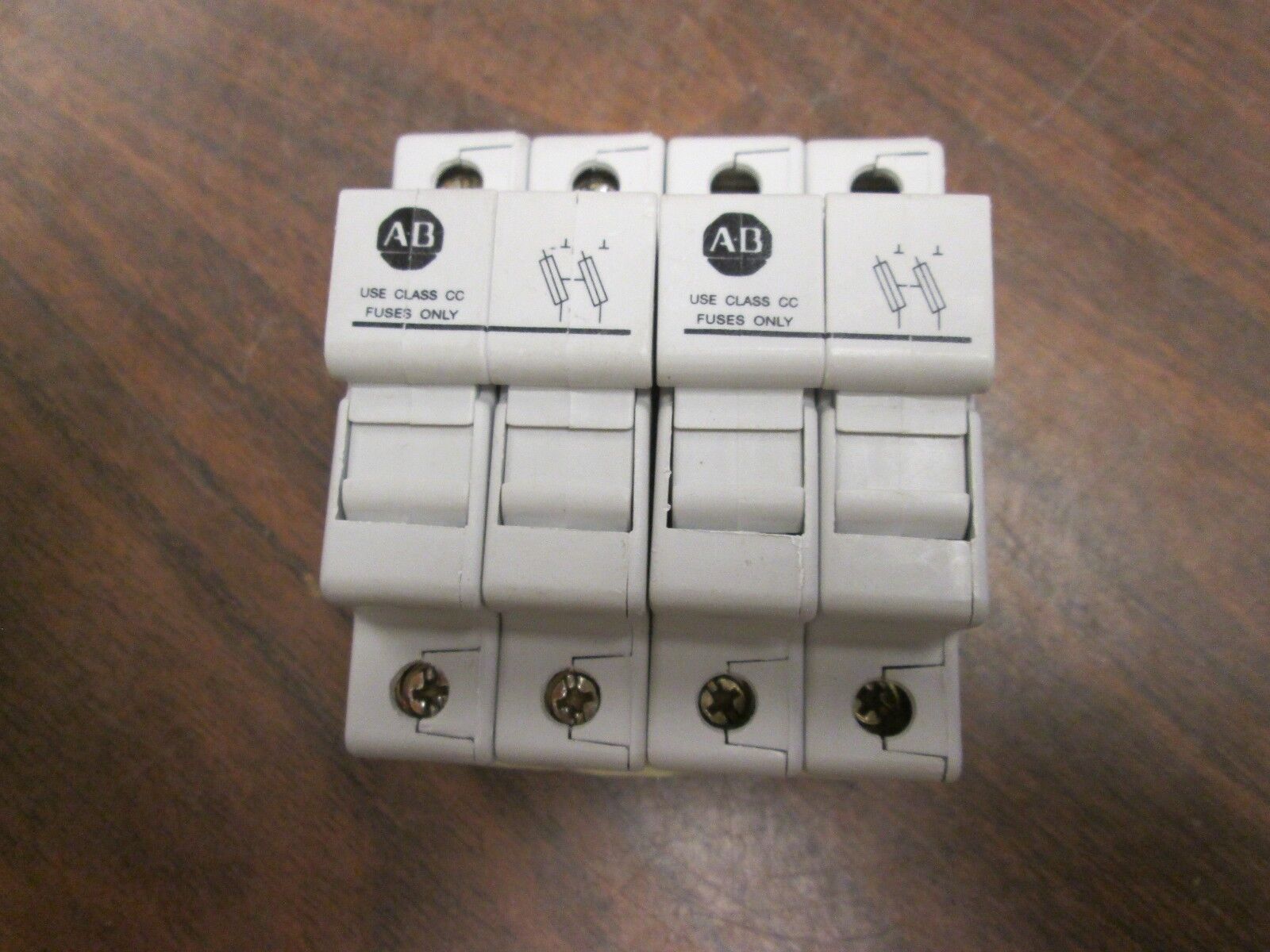 Allen-Bradley Fuse Holder 1492-FB2C30 Class CC Fuse 2P *Lot of 2* Used