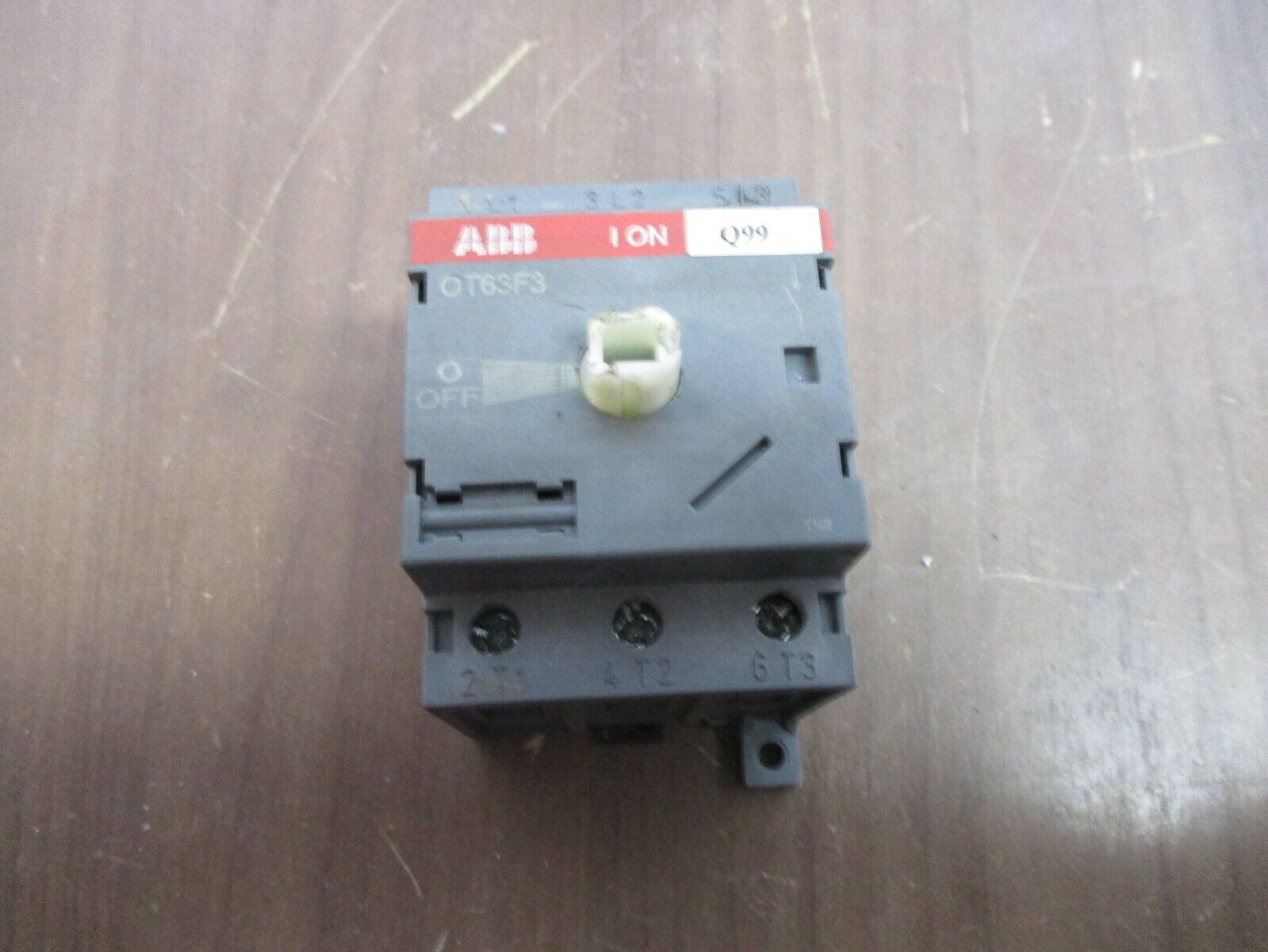 ABB Disconnect Switch OT63F3 60A 600V *No Handle* *(1) Broken Mounting Foot*