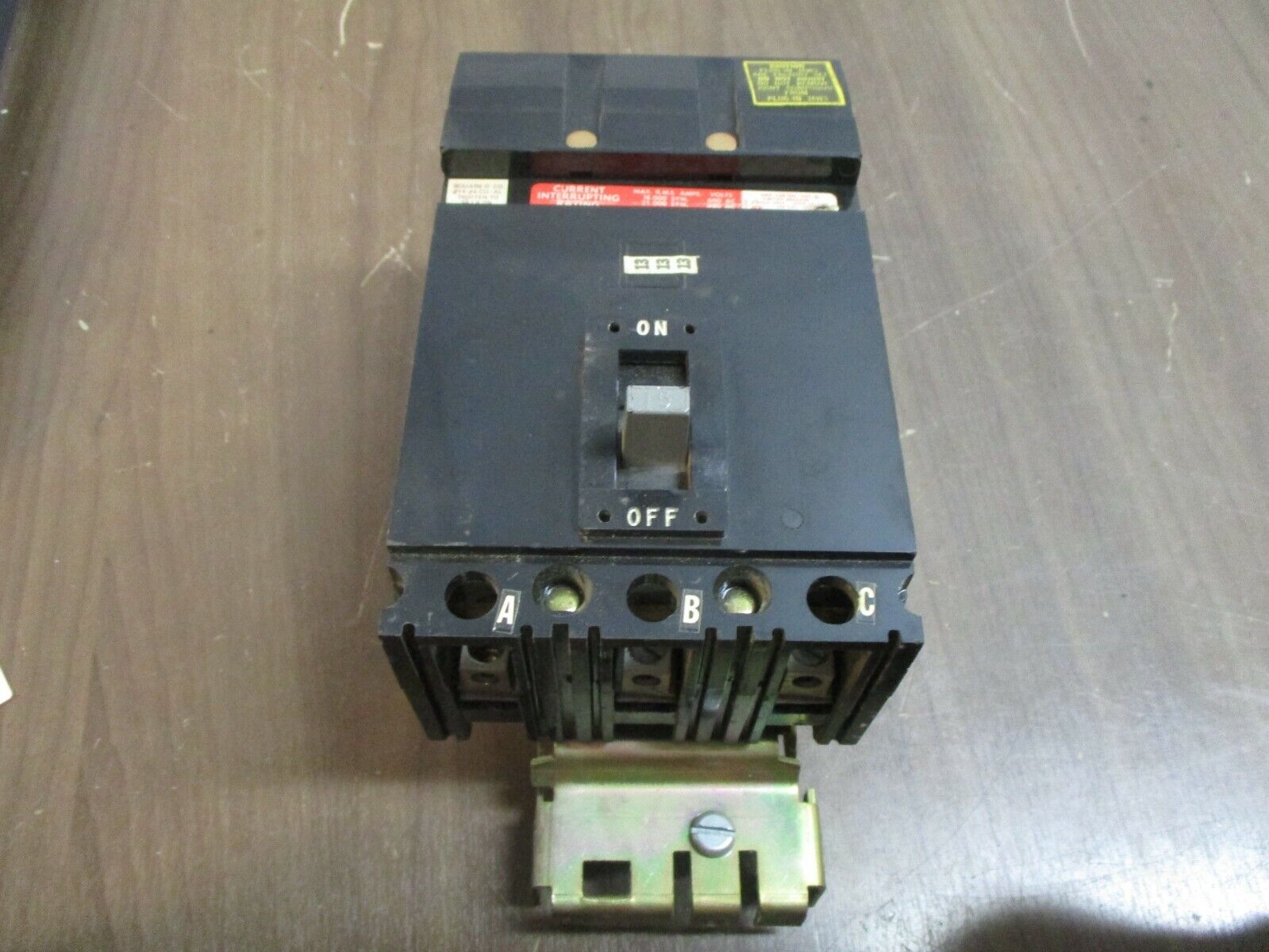 Square D I-Line Circuit Breaker FA-34015 15A 600V 3P Used