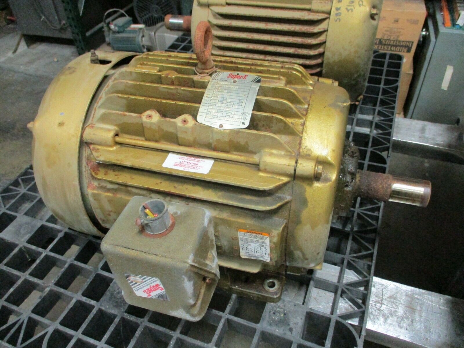 Baldor Super-E AC Motor EM2276T 7.5HP 1200RPM 254T Frame TEFC Enc. Used