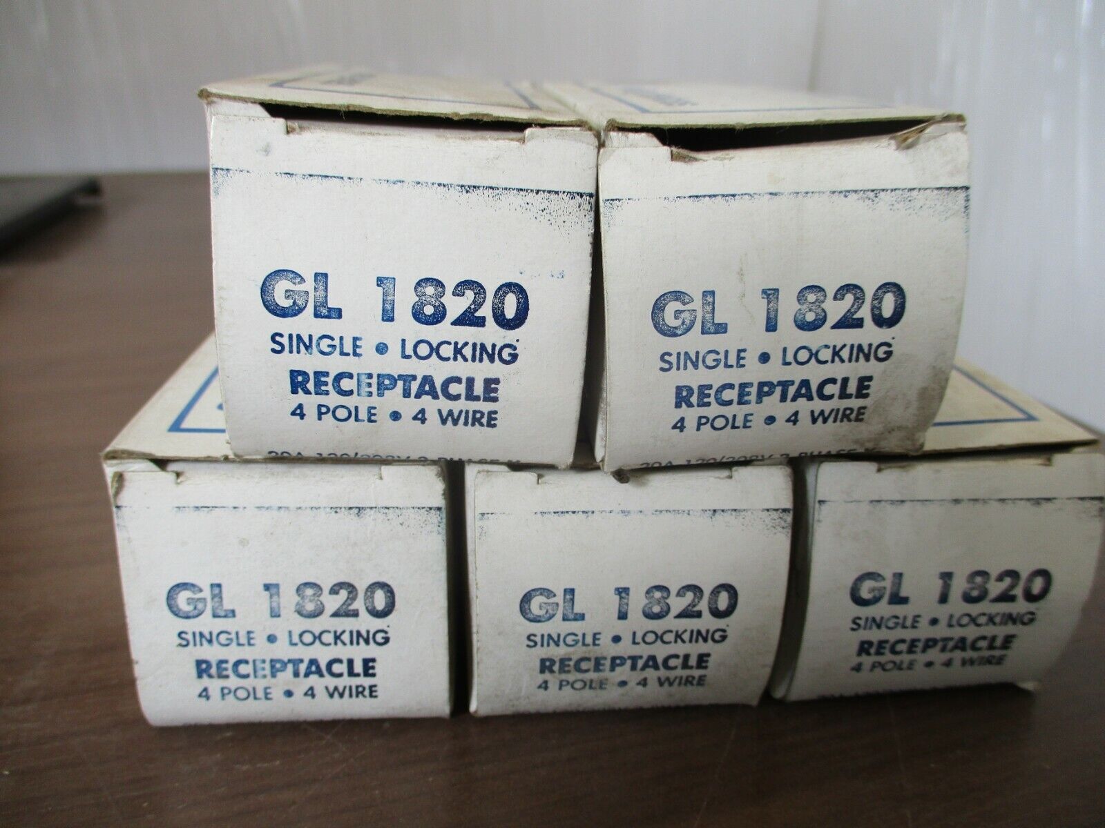 GE Locking Receptacle GL 1820 20A 4P 4W *Lot of 5* New Surplus