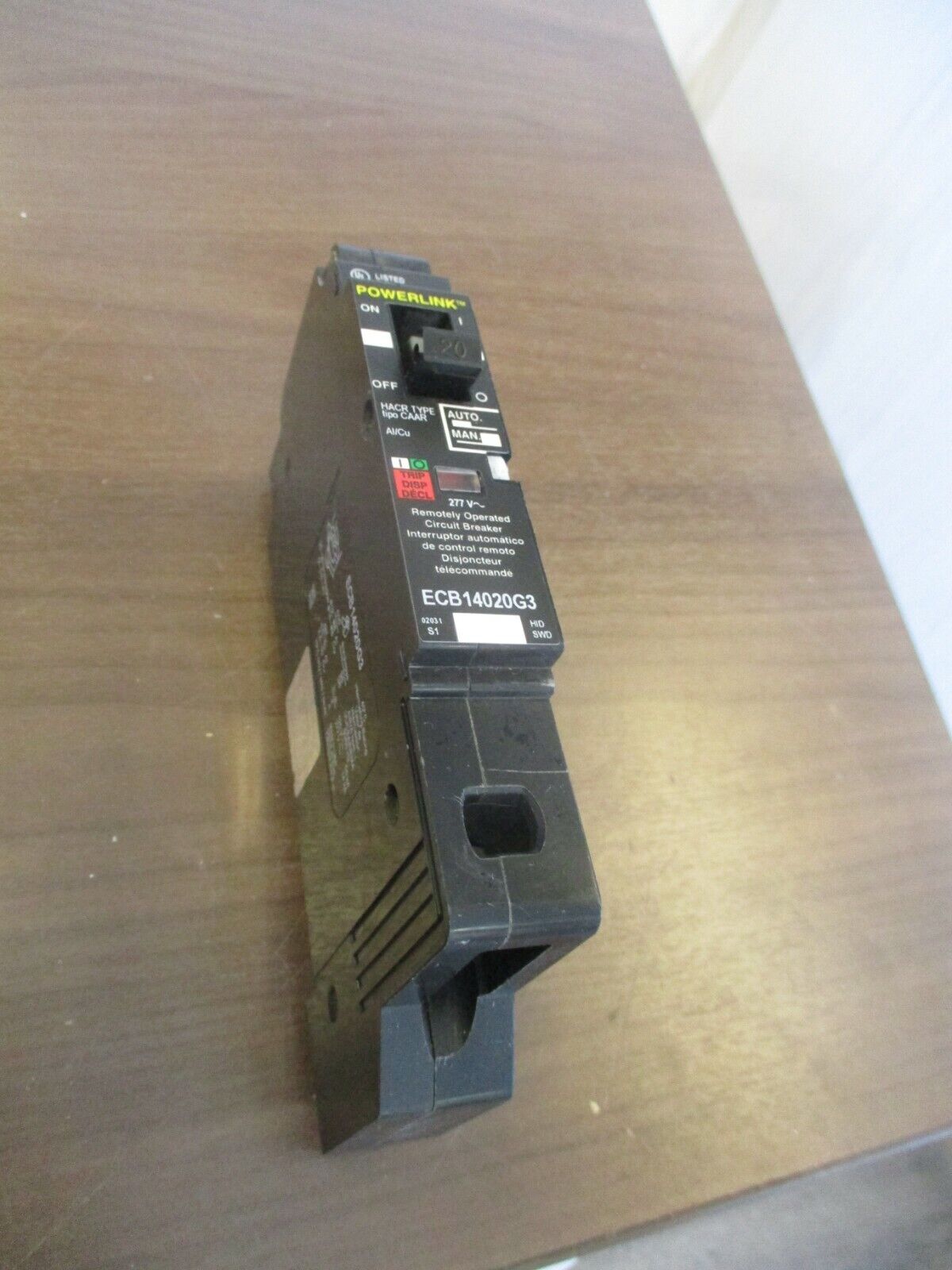 Square D Powerlink Circuit Breaker ECB14020G3 20A 277V 1P Used