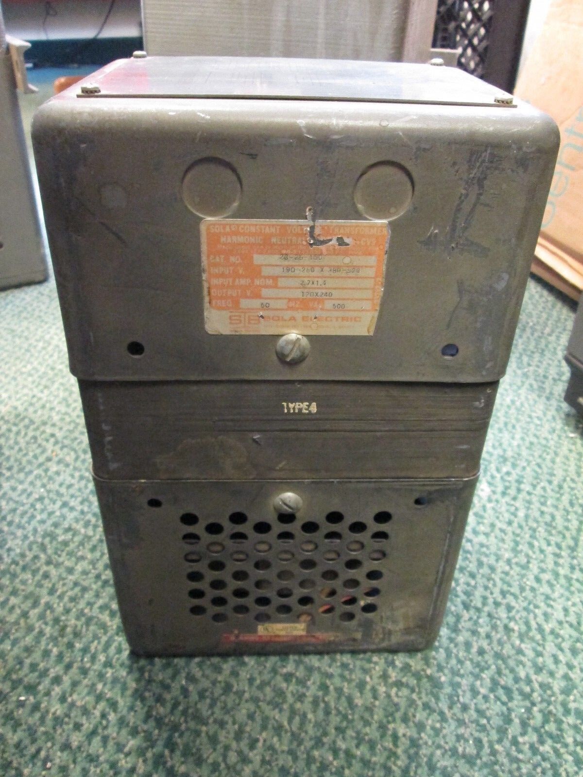 Sola Constant Voltage Transformer 23-26-150 500VA Used