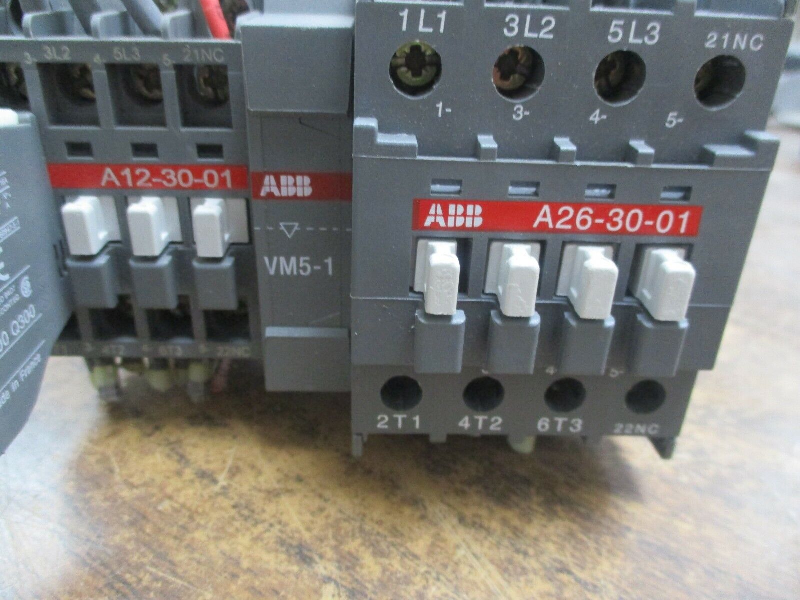 ABB 2-Speed Contactor A26-30-01/A12-30-01 110-120V Coil 25/40A 600V Used