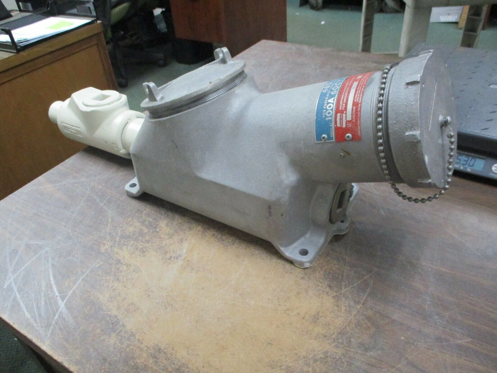 Crouse-Hinds Explosion Proof Receptacle Assembly BHR 10485 D 100A 480V 60Hz Used