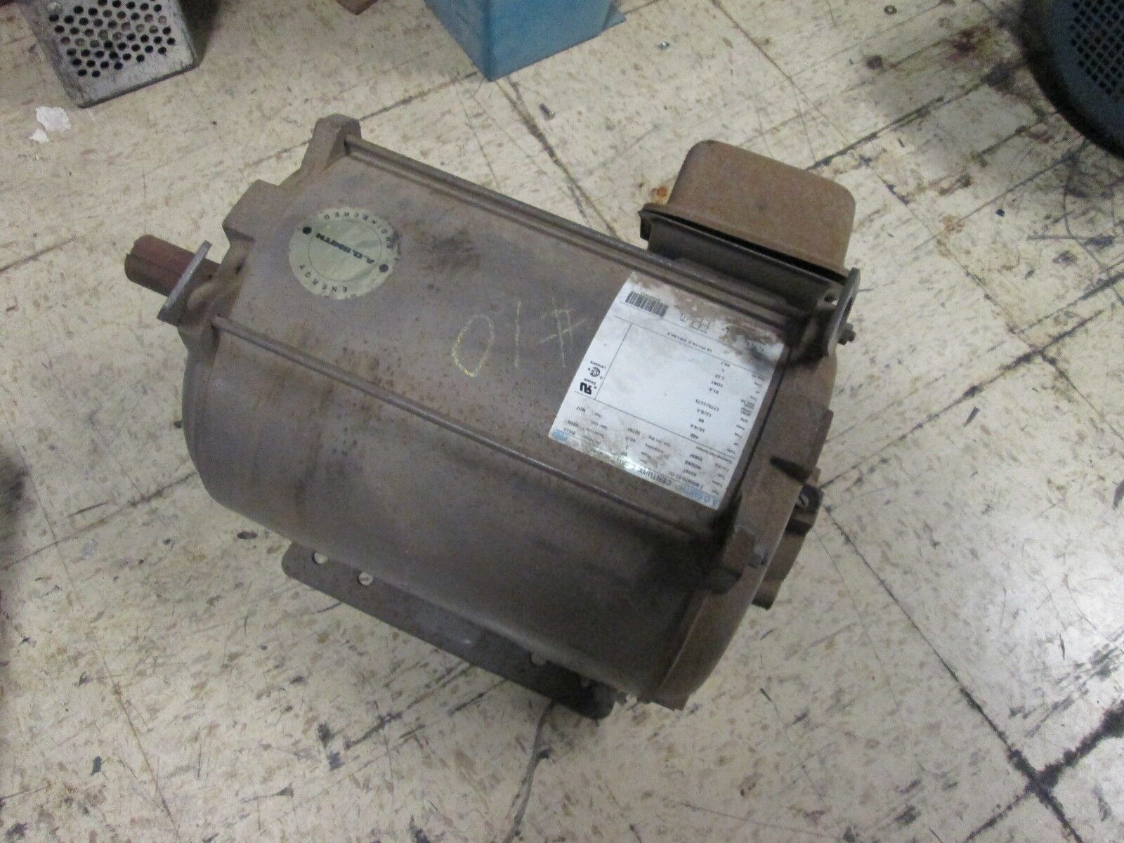 A. O. Smith Motor M413 10HP/4.4HP 1775/1175 RPM 460V Used