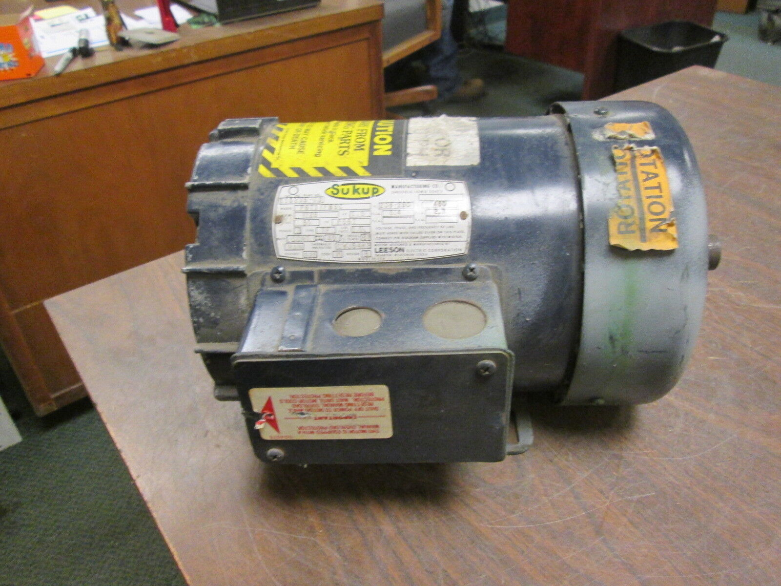 Sukup P6T17FB6C AC Motor 110235-00 1.5HP 1725RPM FR: F56Z 208-230/460V Used