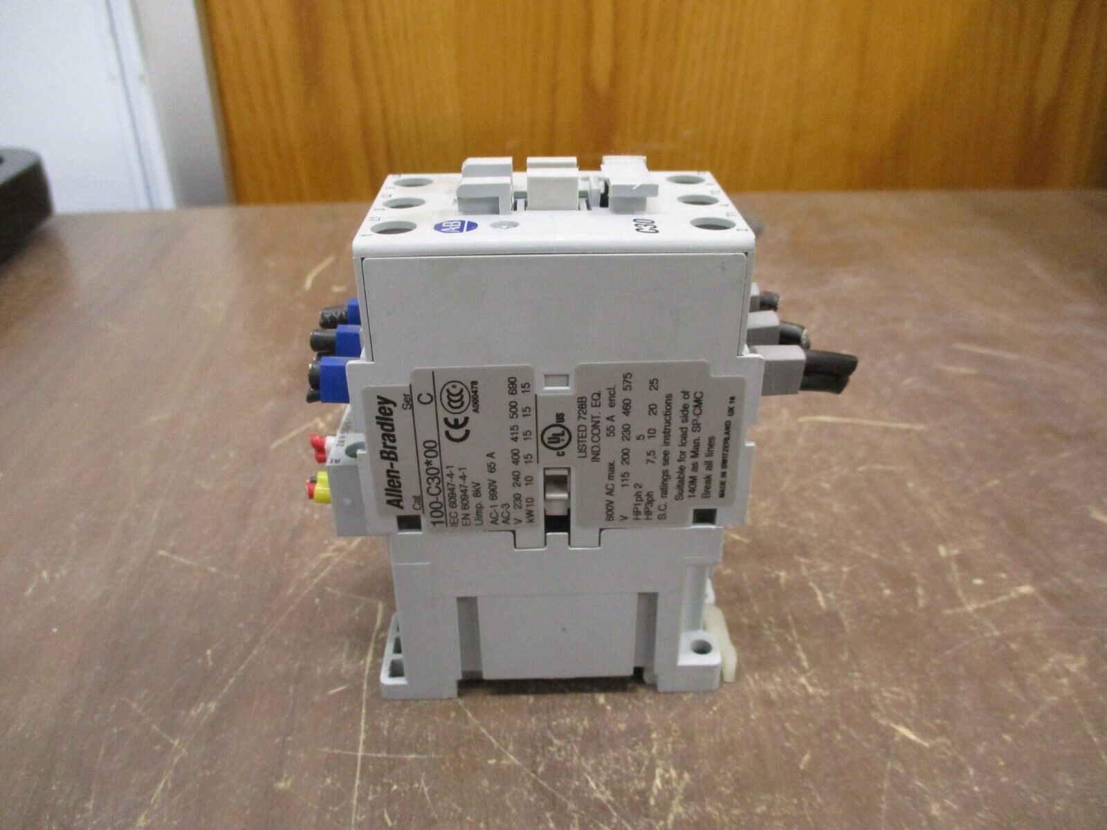 Allen-Bradley Contactor 100-C30*00 Ser. C 24V Coil 55A 600V Used