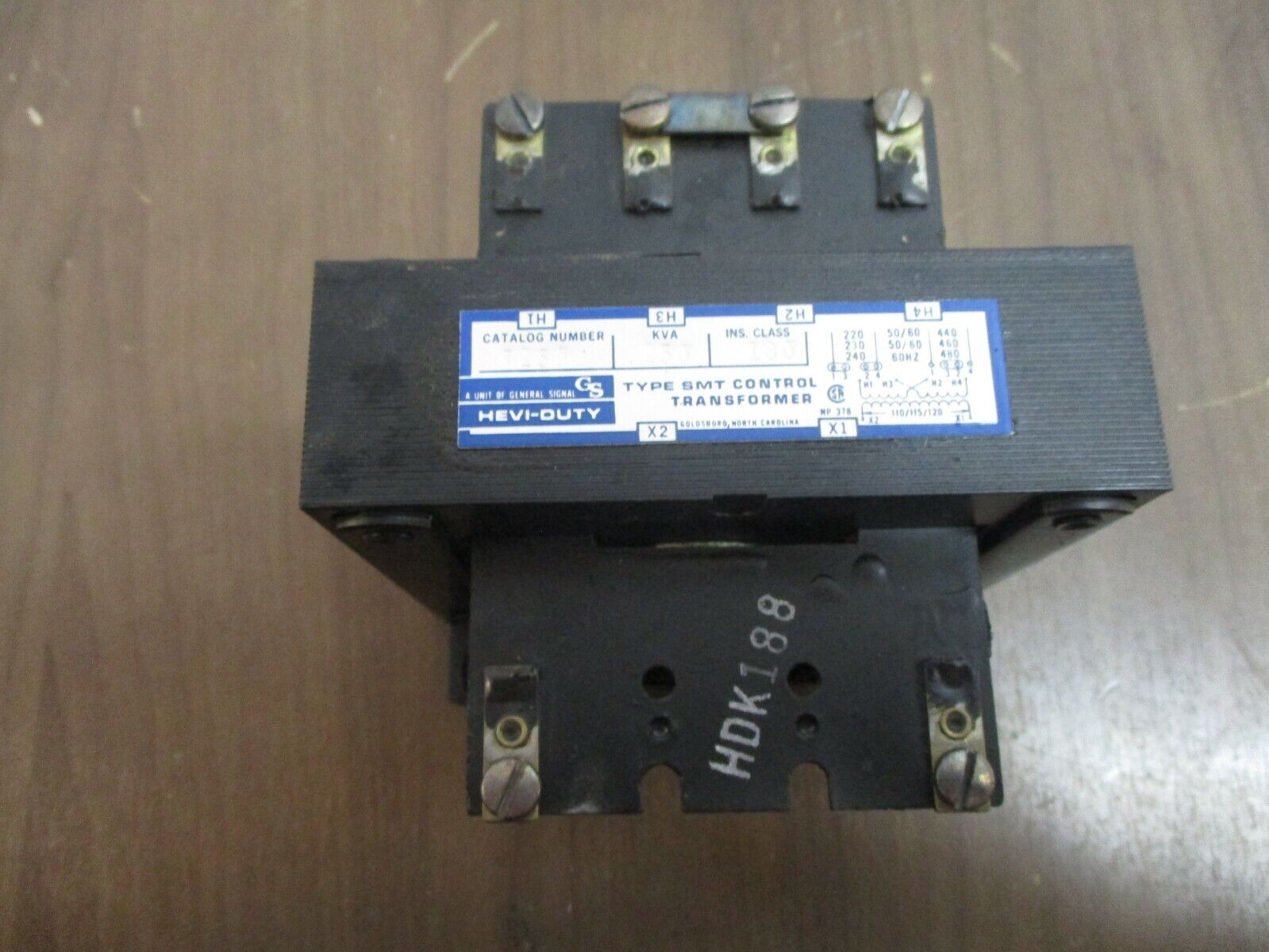 Hevi-Duty Type SMT Control Transformer T250 0.250kVA Pri: 240/480V Sec: 120V