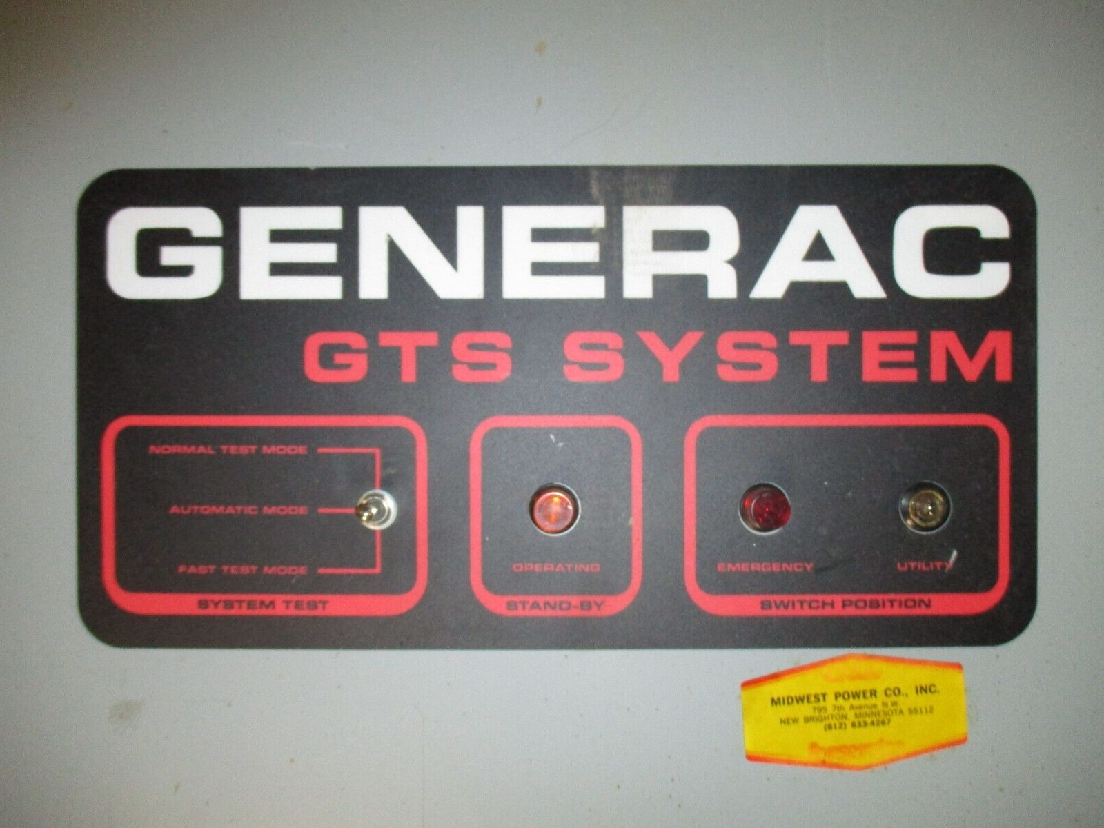 Generac Automatic Transfer Switch 90A03001-W 150A 120/240V 1Ph *Broken Light*