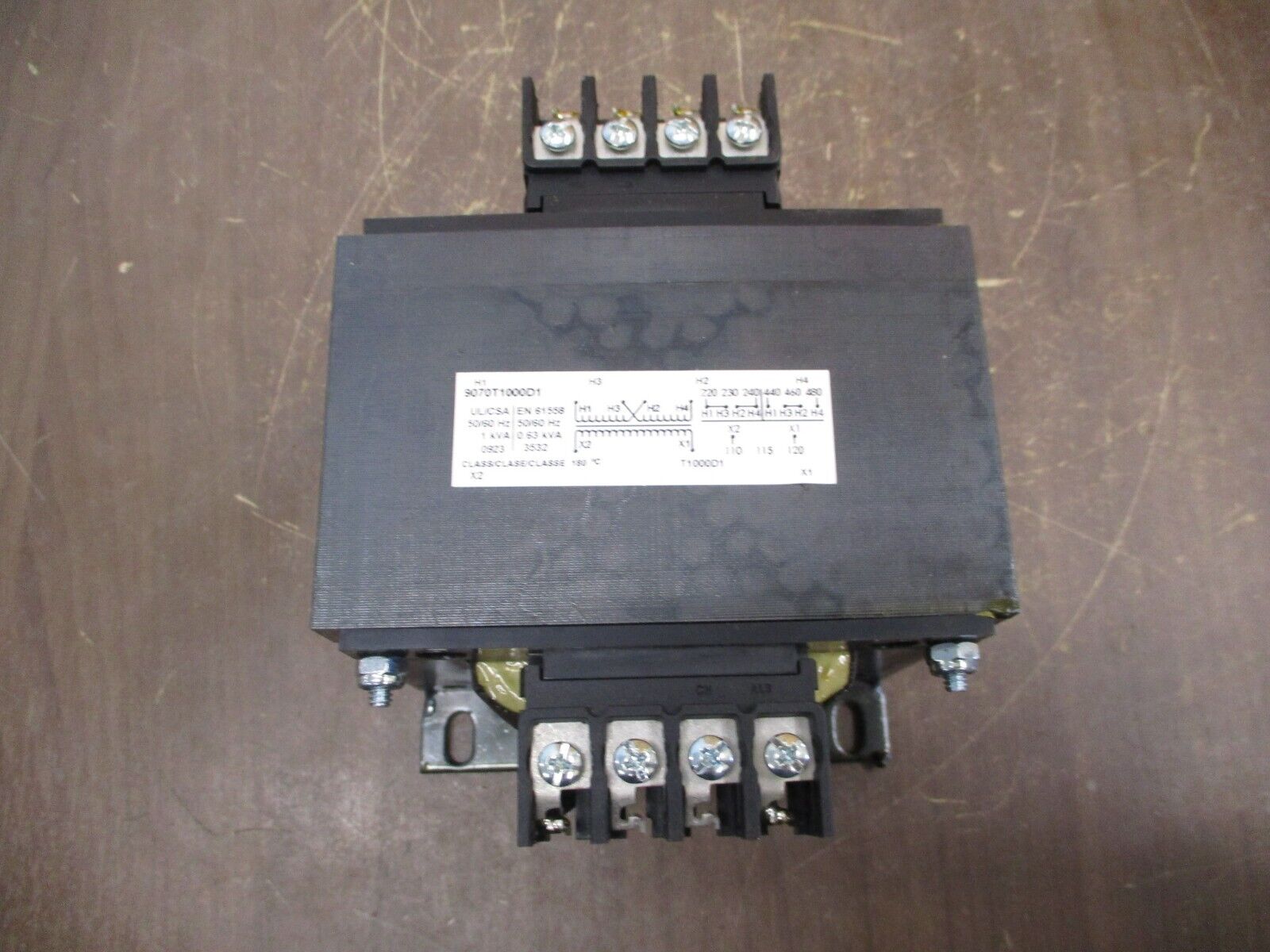 Square D Control Transformer 9070T1000D1 1KVA Pri: 240/480V Sec: 120V 1Ph