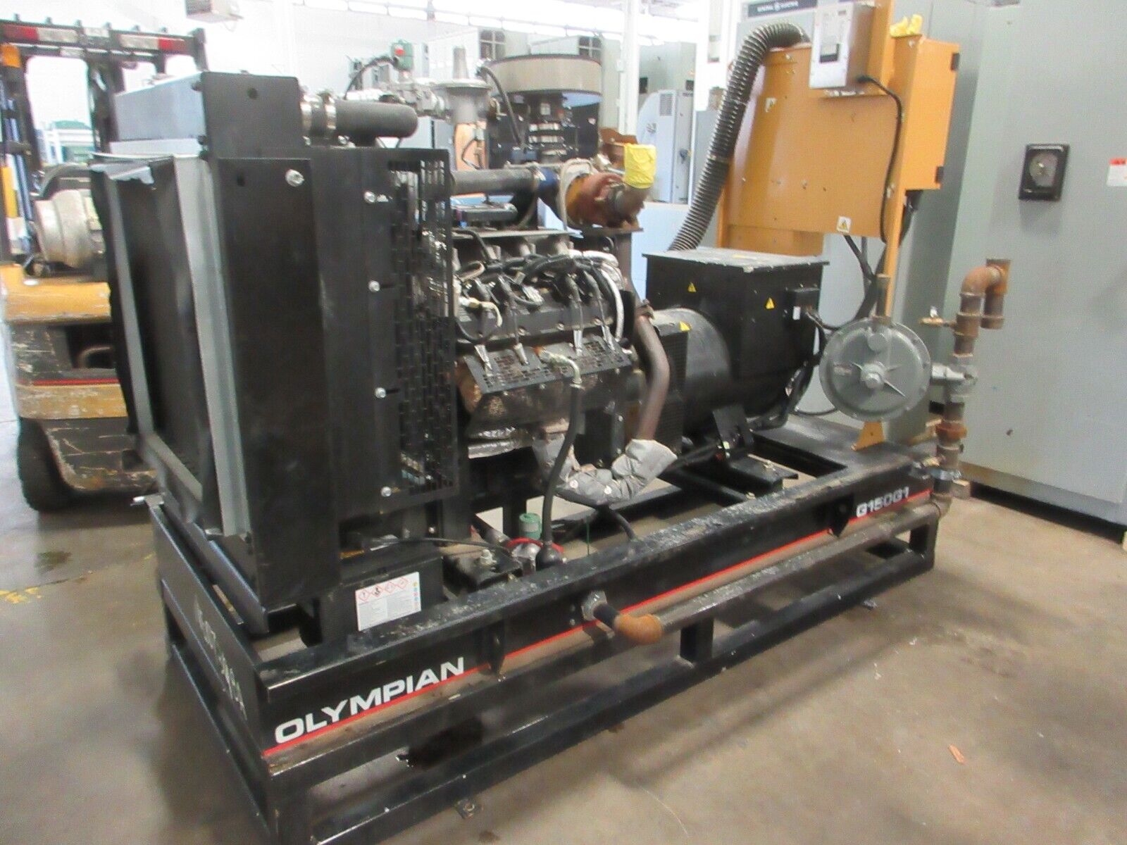 CAT Olympian Natural Gas Generator G150G1 150kW LL 3014H Frame Used