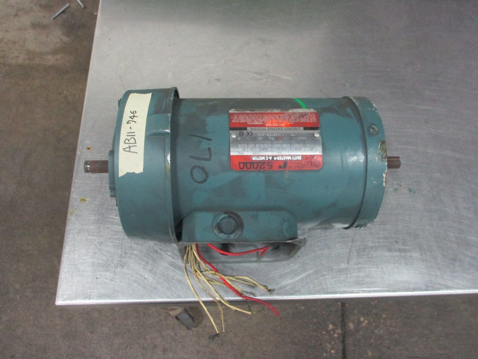 Reliance Duty Master AC Motor B79C3131N-GA 1.5HP 1800RPM FR:FJ56C 230/460V Used