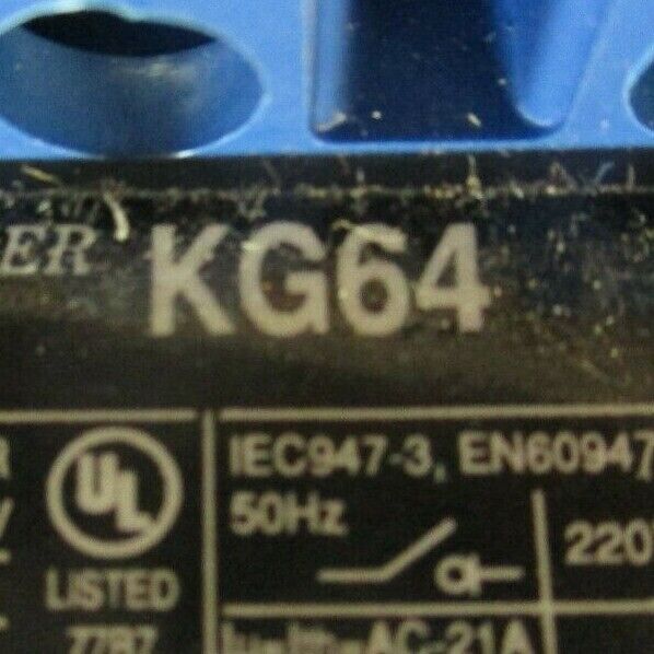 Kraus & Naimer Disconnect Switch KG64 60A 600V *No Handle* *No Terminal Covers*