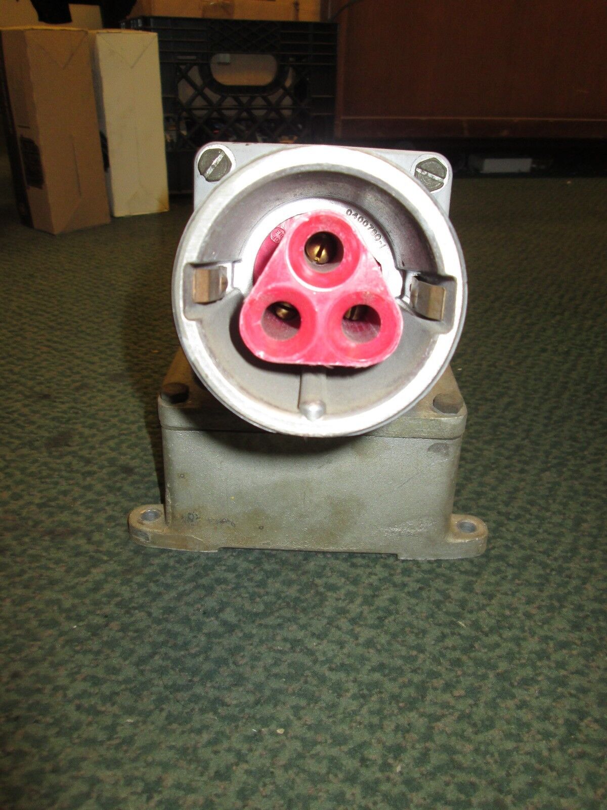 Crouse-Hinds Receptacle w/ Base AR1031 100A 600V 3W 3P Used