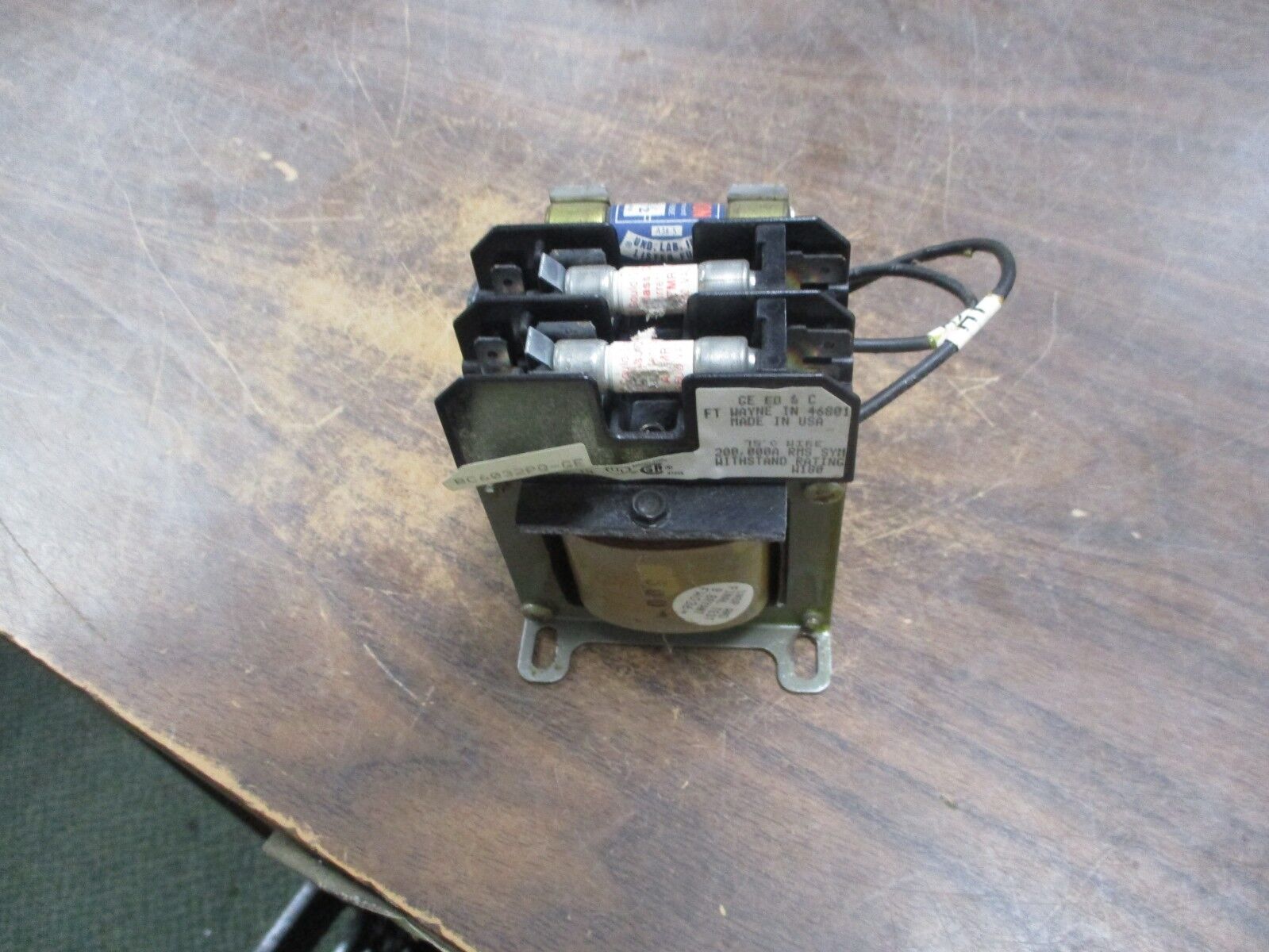 GE Control Transformer 9T58B500G40 0.050KVA Pri:480V Sec:120V 60Hz 1Ph Used