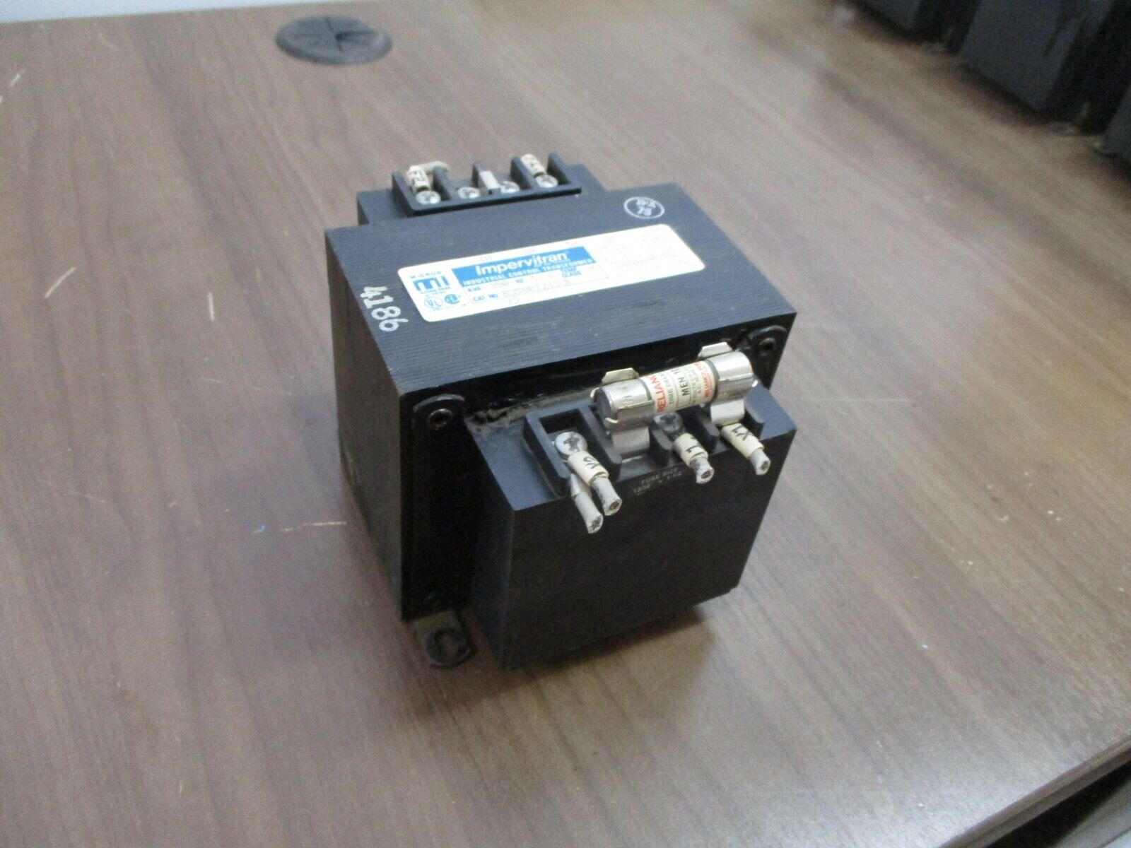 Micron Impervitran Control Transformer B350BTZ13JK 0.350kVA Pri: 240/480V Used