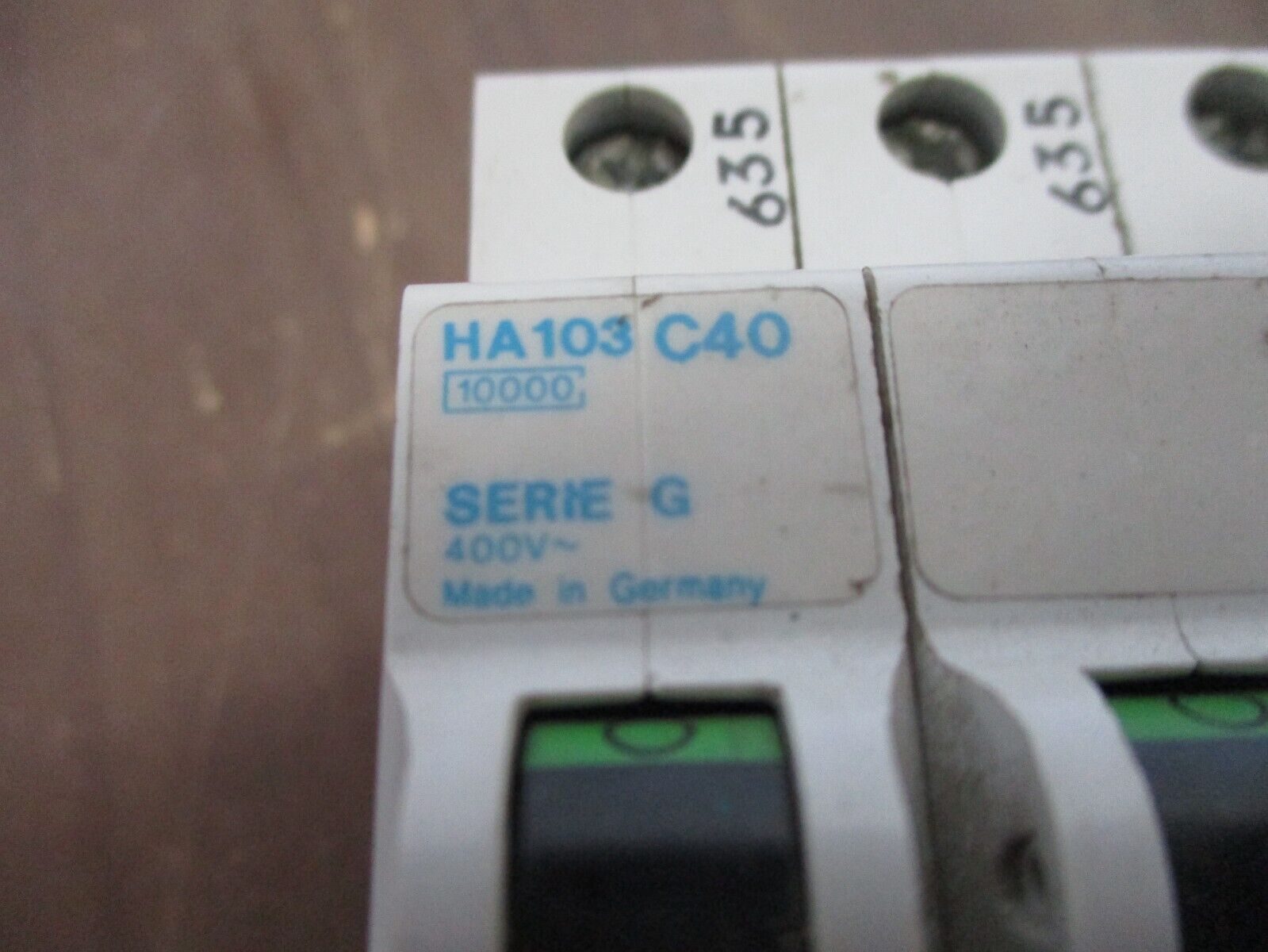 GE Circuit Breaker HA103 C40 Ser. G 40A 400V 3P Used