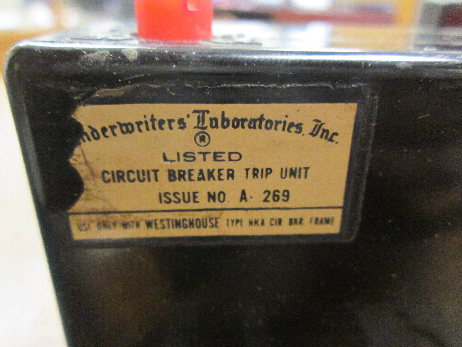 Westinghouse AB De-Ion Trip Unit HKA3100T 100A Trip: 500-1000A Used