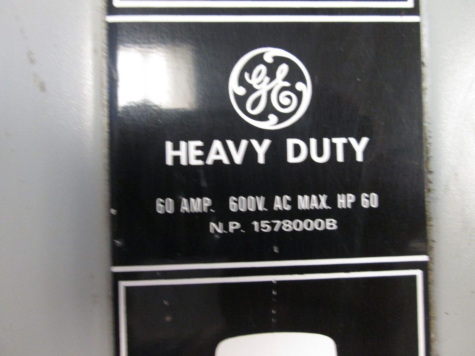 GE Nema 12 Non-fusible Safety Switch THN3362J 60A *Bent Door* New Surplus