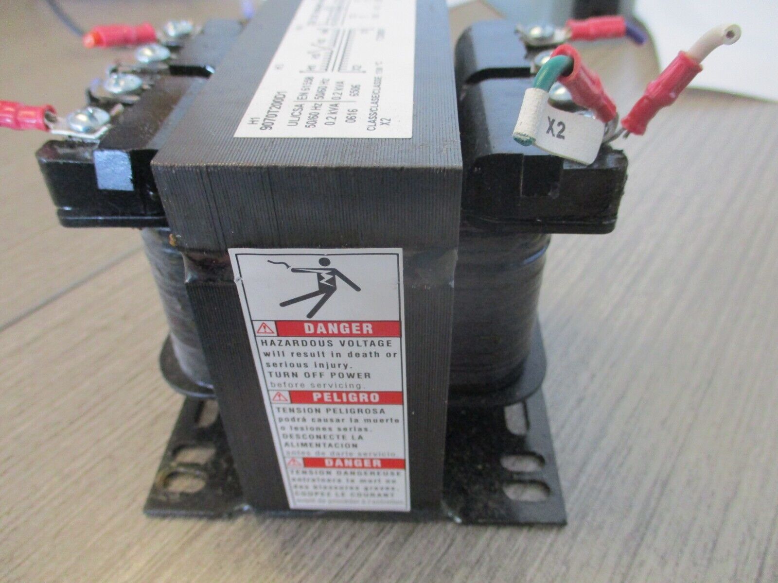 Square D Transformer 9070T200D1 0.2KVA used.