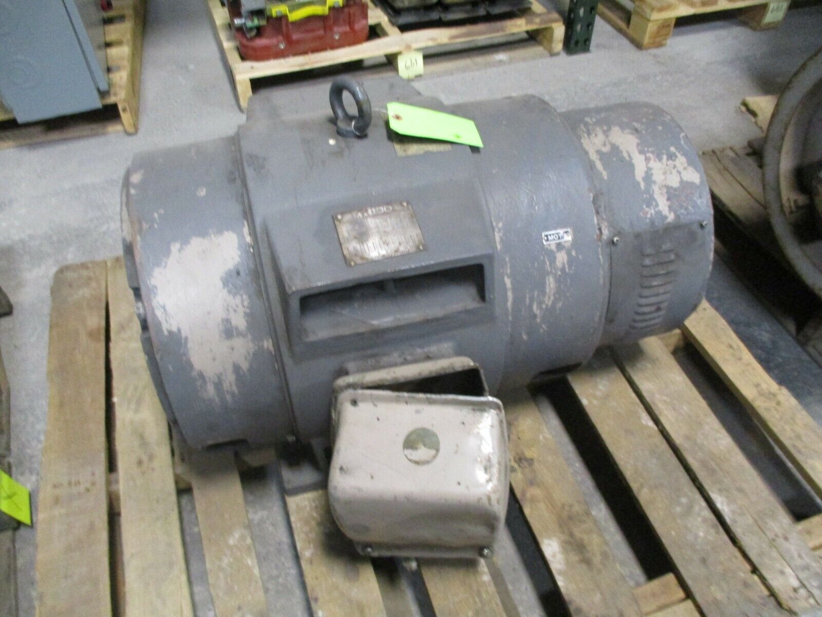 Hico AC Motor 911596-3 50HP 1200RPM 220/440V 123.8/71.5A 3Ph 60Hz Used