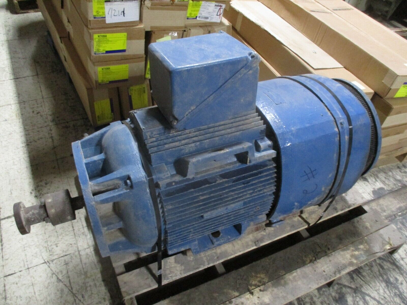 GE Vertical Mount AC Motor 5K405FP6417 100HP 1800RPM 460V L405VP16 Frame Used