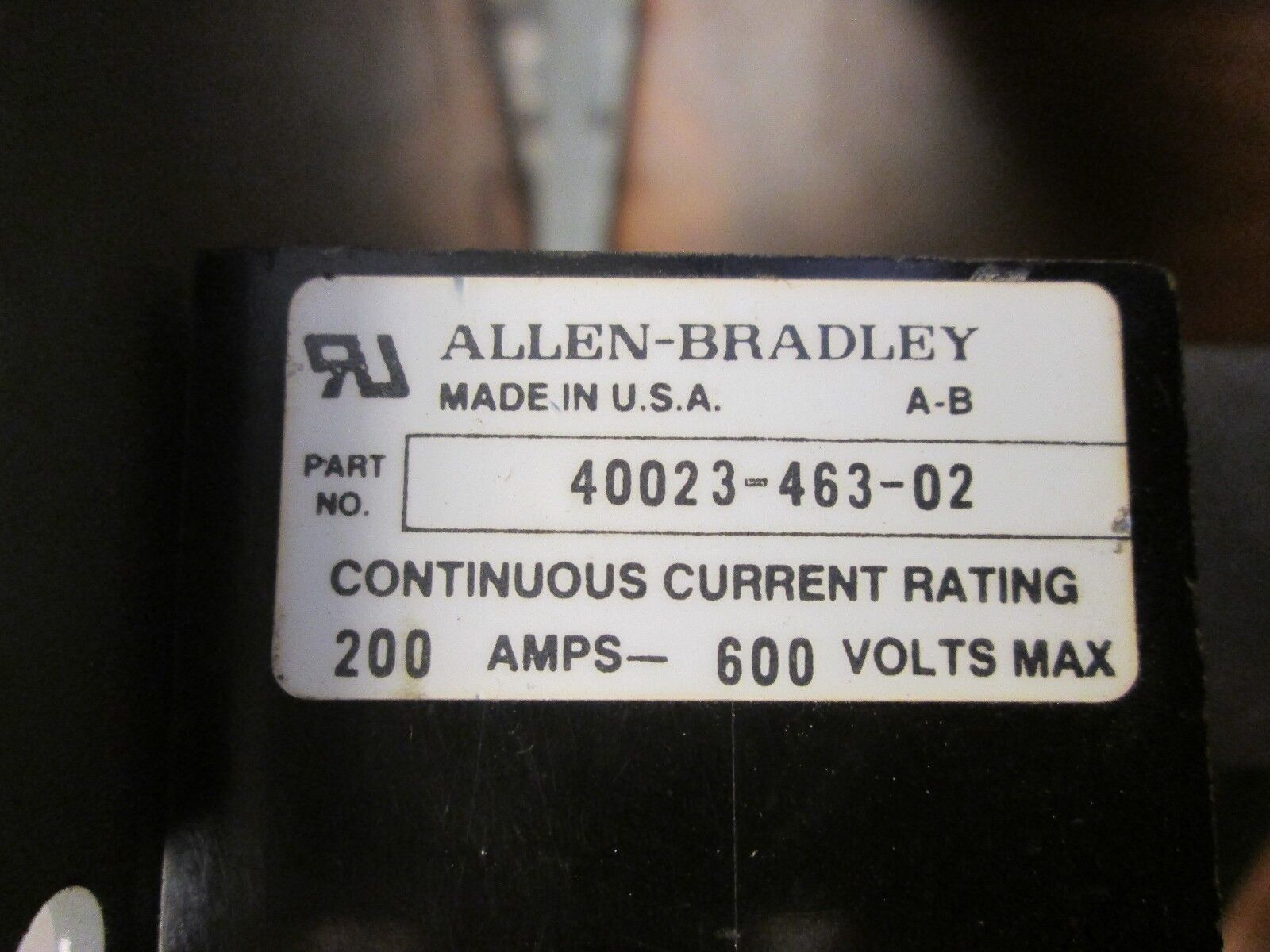 Allen-Bradley  Fuse Block  40023-463-02  200A  600V  2P