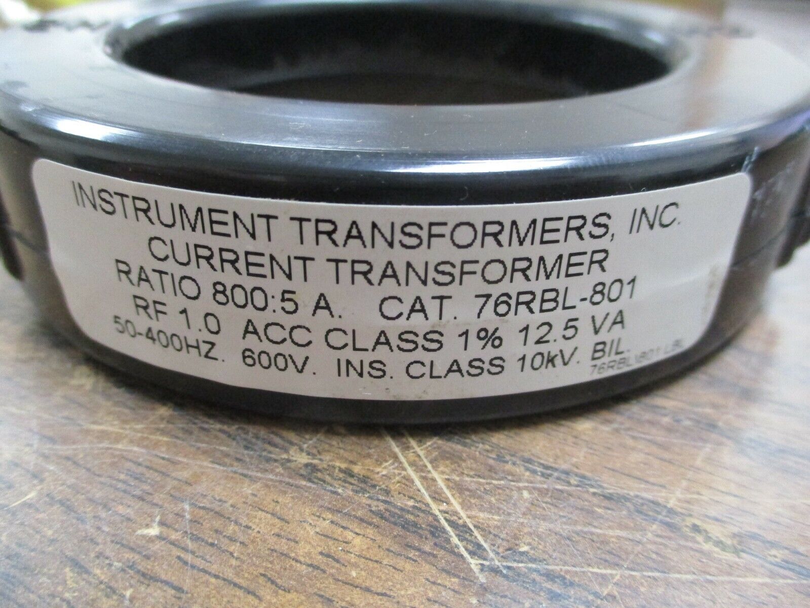 Instrument Transformers Current Transformer 76RBL-801 Ratio 800:5A 600V 50-400Hz