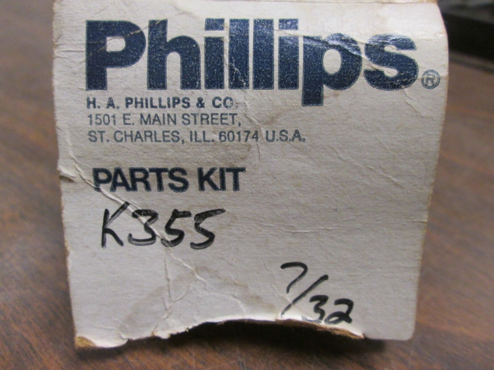 Phillips Refrigeration Cartridge Kit K355-7/32 New Surplus