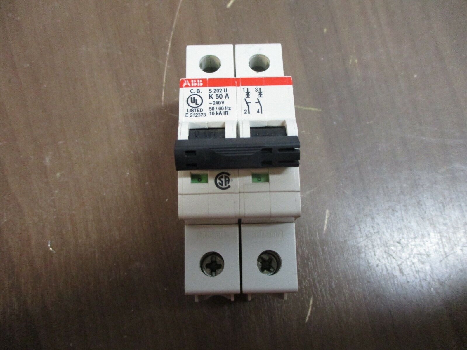 ABB Circuit Breaker S 202 U K 50 A 50A 240V 2P Used