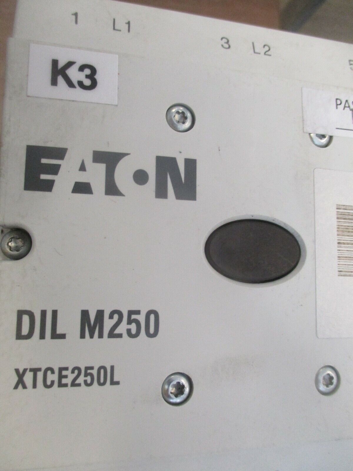 Eaton Contactor DIL M250 XTCE250L 24-48V Coil 300A 600V 3Ph Used