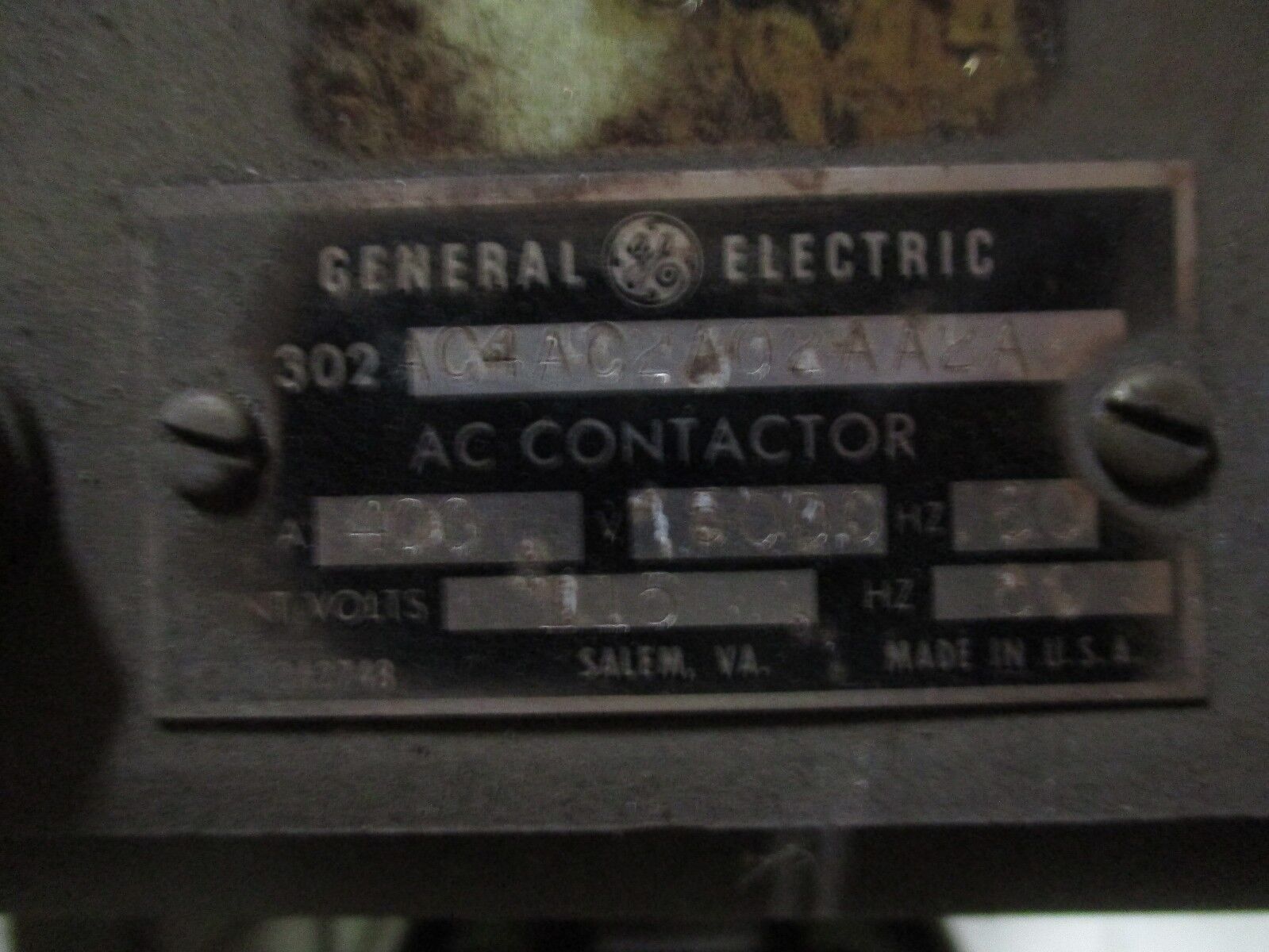 GE Fused AC Contactor w/ Slugs IC302AC4AC2A02AA2A 400A 5KV 60Hz Used