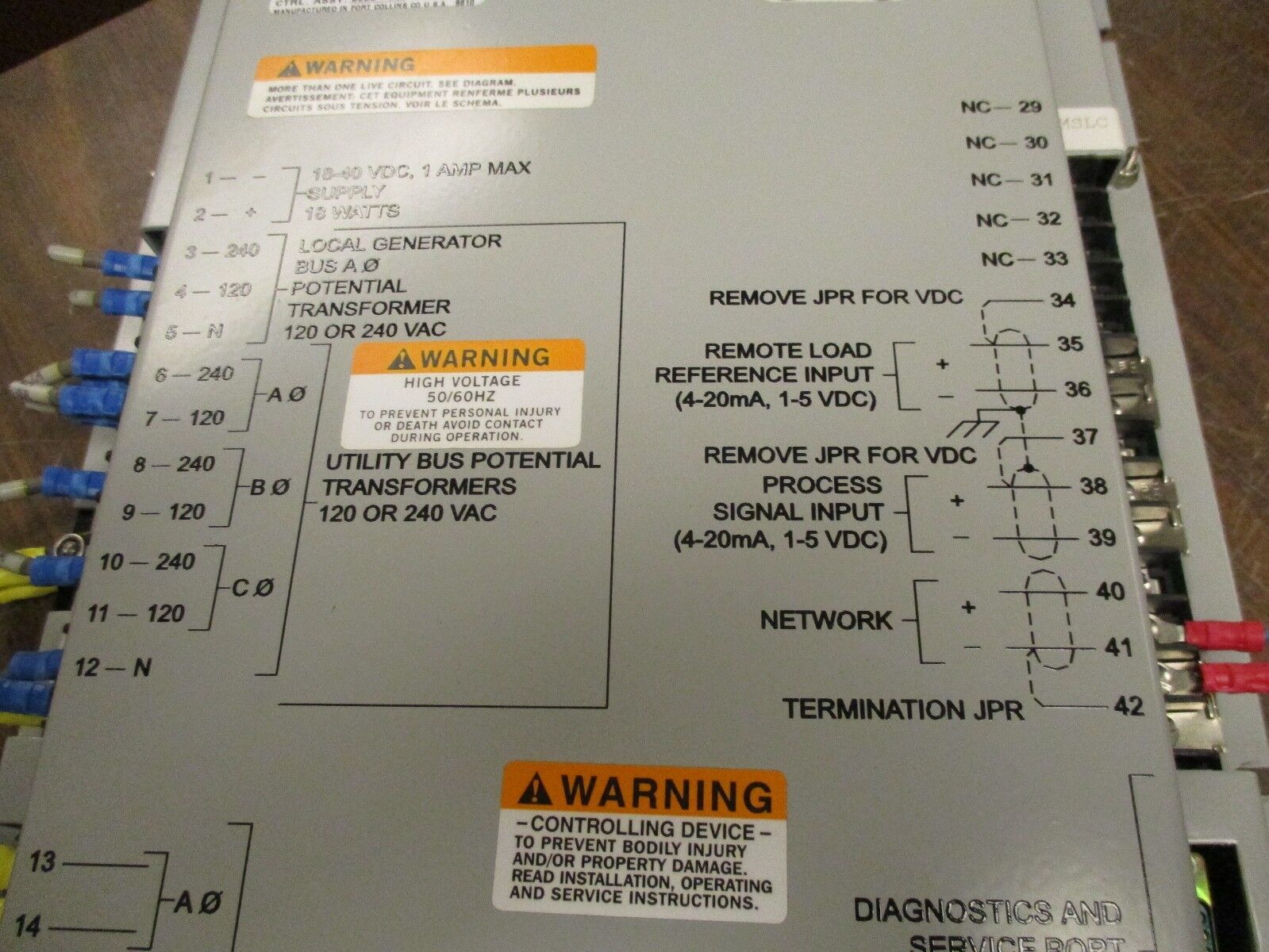 Woodward Master Synchronizer and Load Control 9907-004 Rev K Used