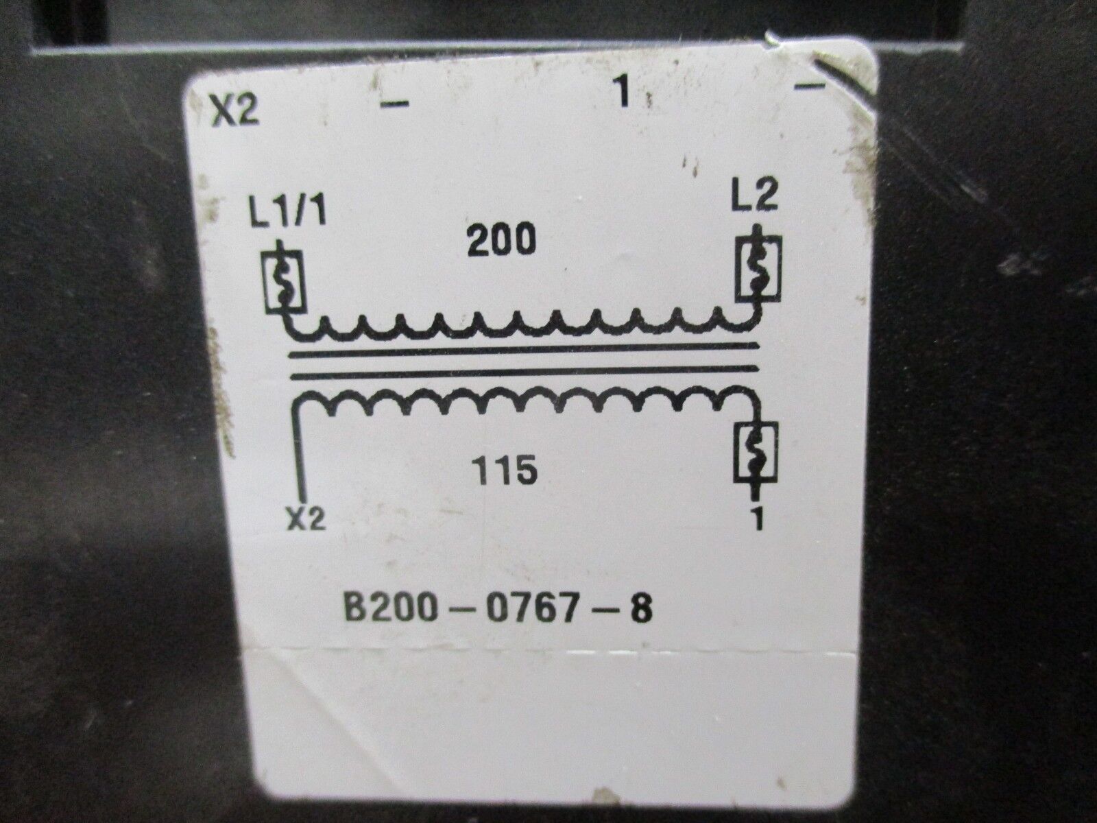 Siemens Transformer 25-213-101-025 200VA Pri: 200V Sec: 115V 50/60Hz Used