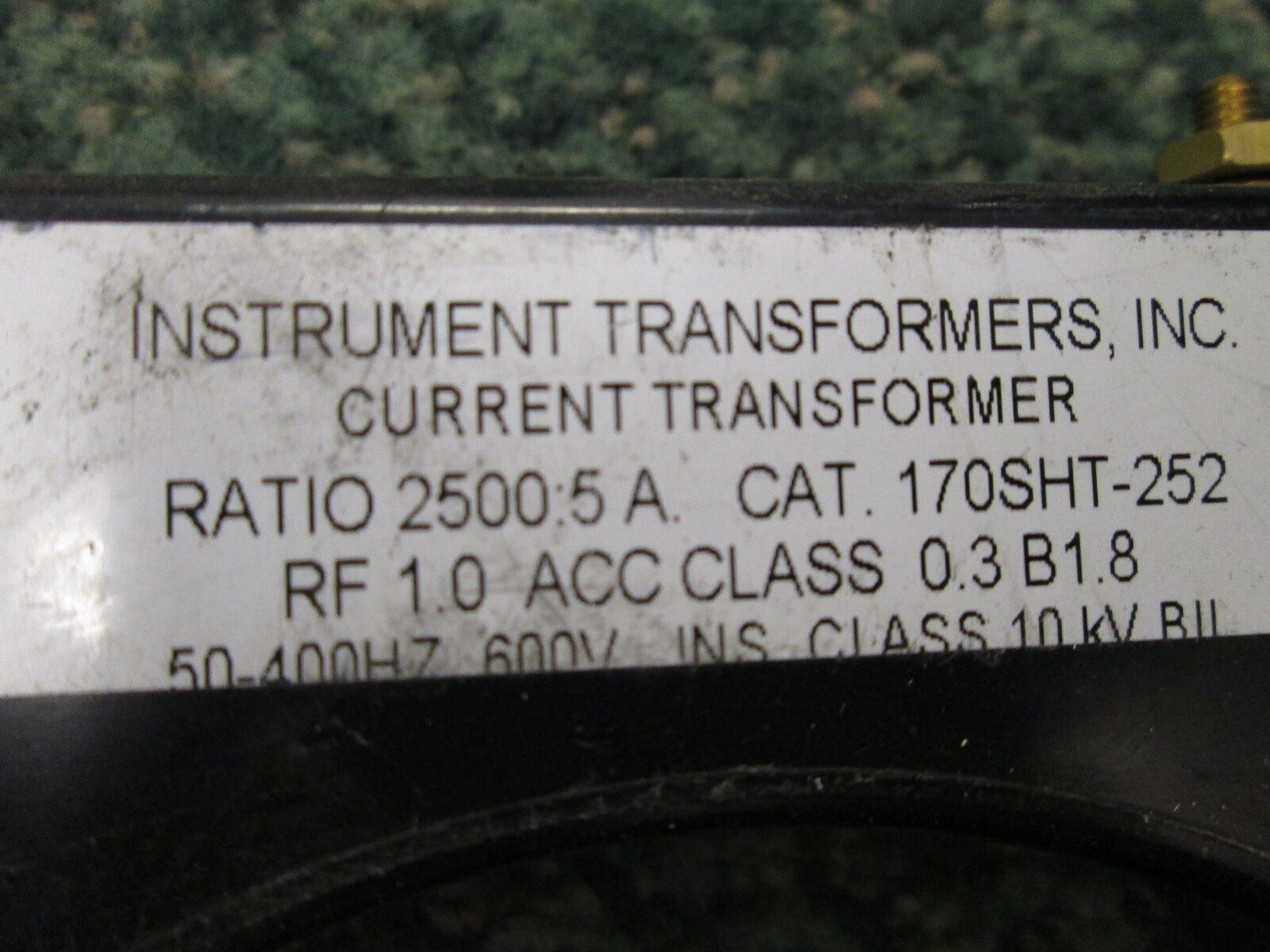 Instrument Transformers Current Transformer 170SHT-252 2500:5A Ratio 600V