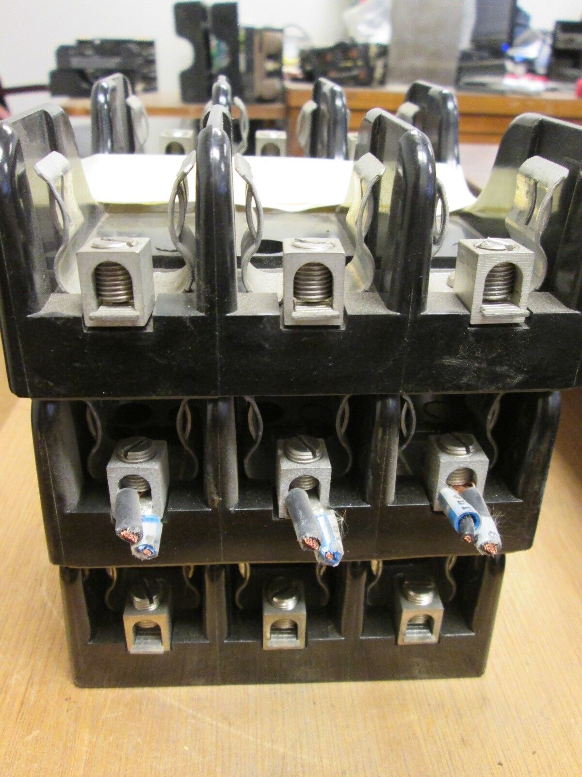 Marathon  Fuse Block  6F60A3B  60A  600V  3P  Lot of 3  Used