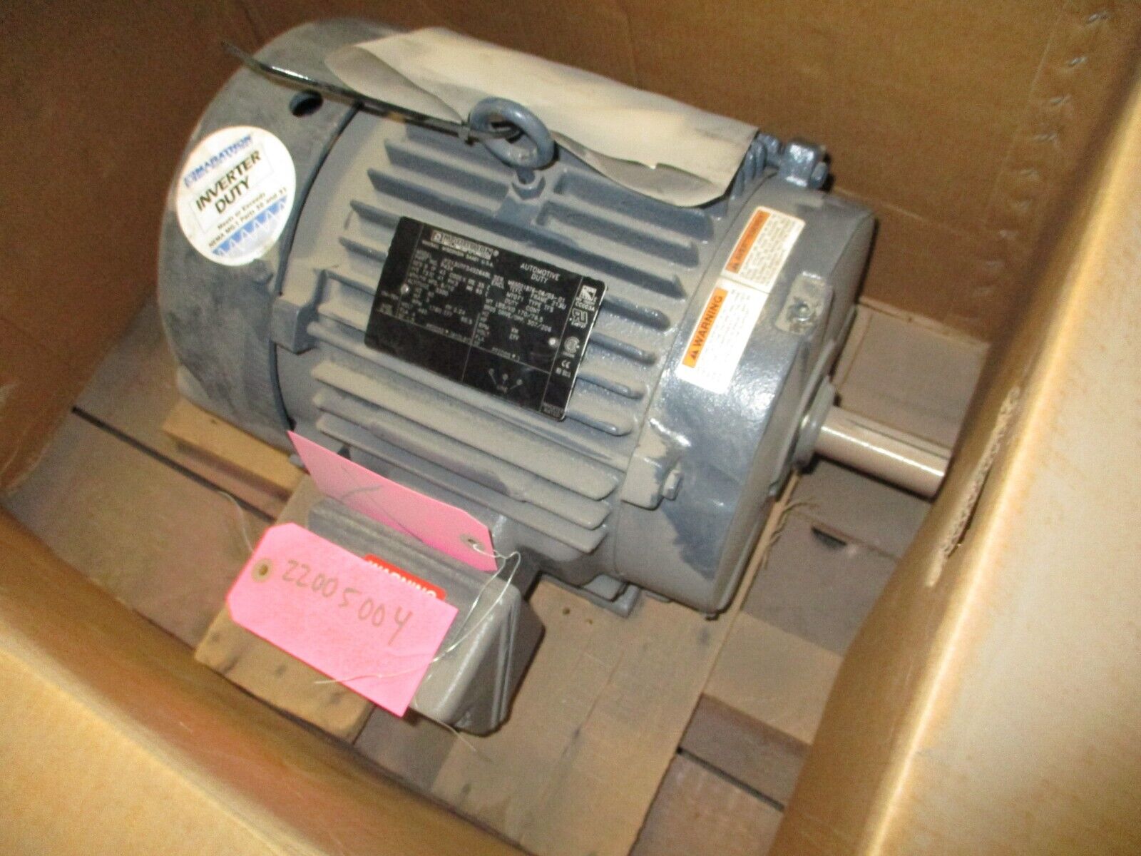 Marathon Motor P424 3HP 1800RPM 460V 4A New Surplus