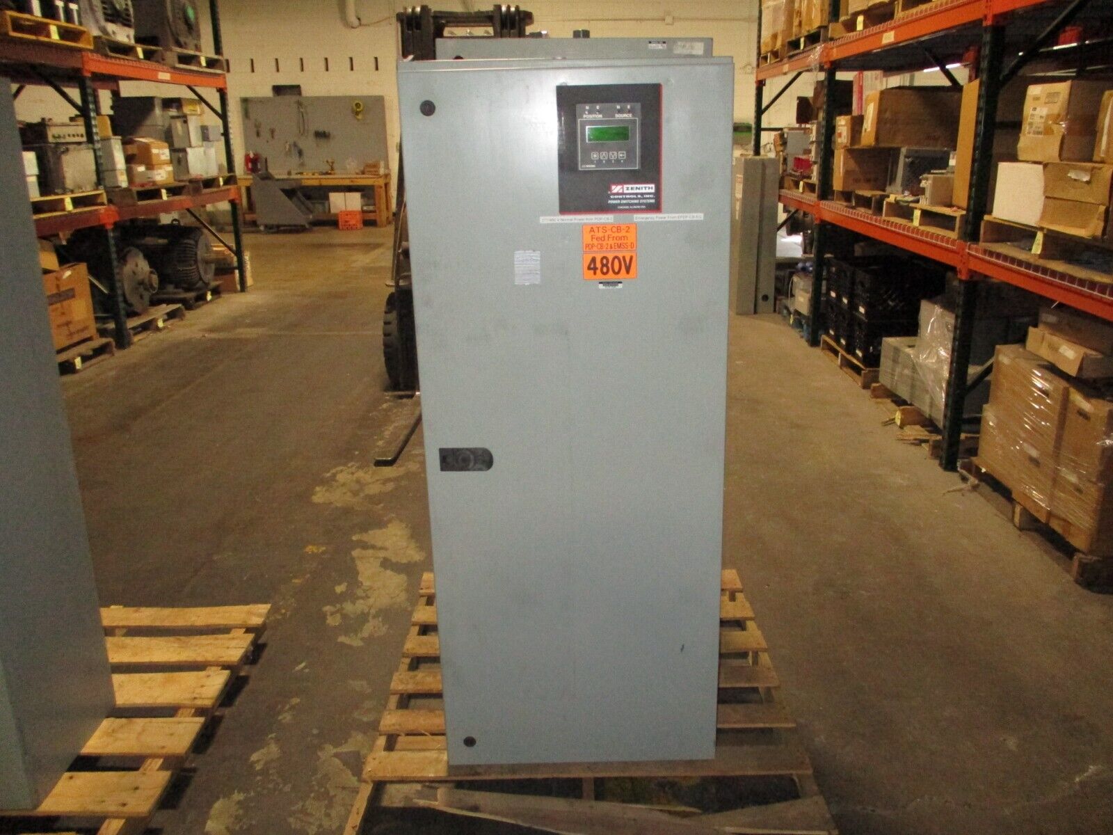 Zenith Automatic Transfer Switch ZTSL40EC-7 400A 277/480V 3Ph 60Hz Used